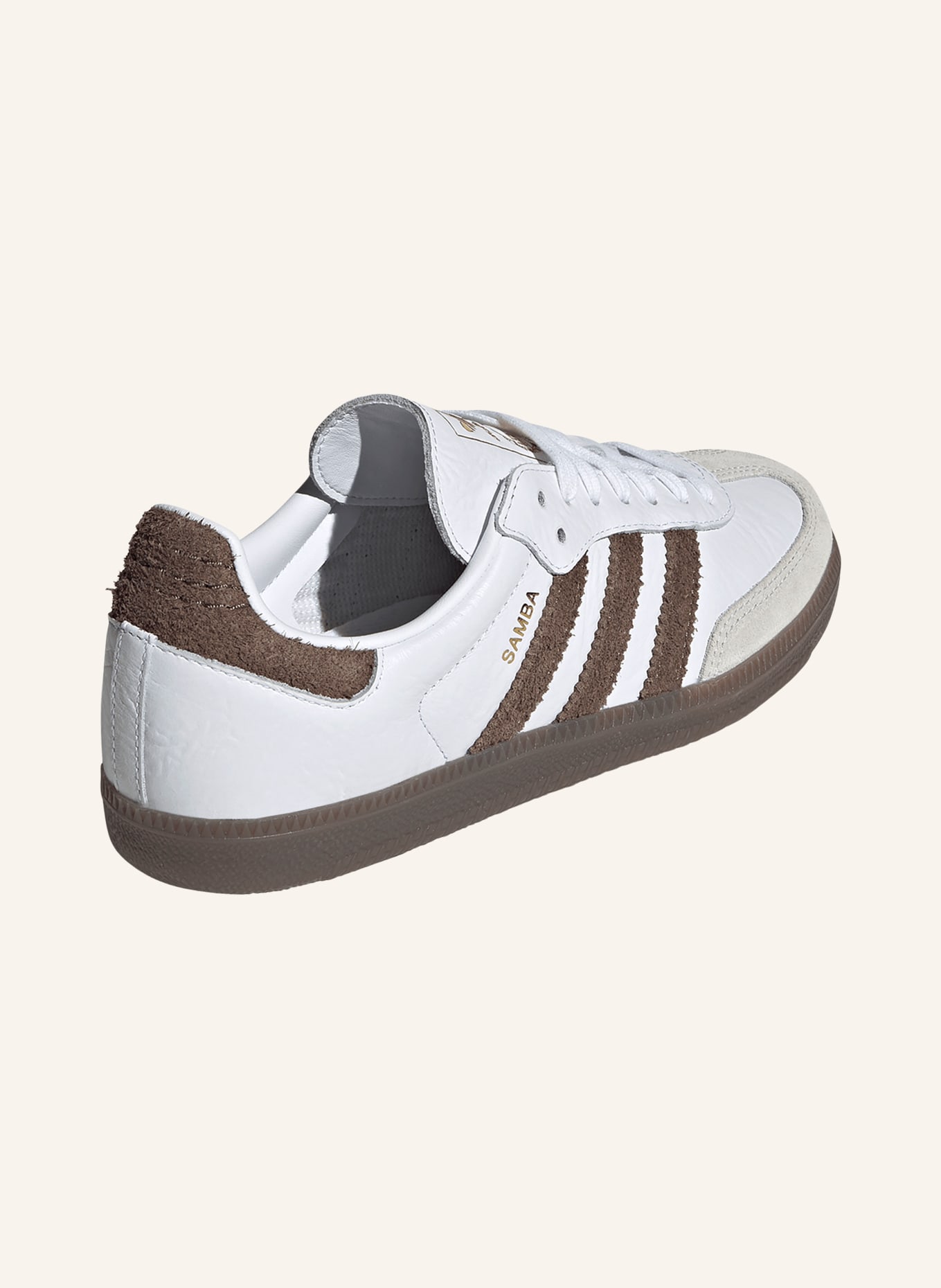 adidas Originals Sneaker SAMBA OG: WEISS / BRAUN / HELLGRAU