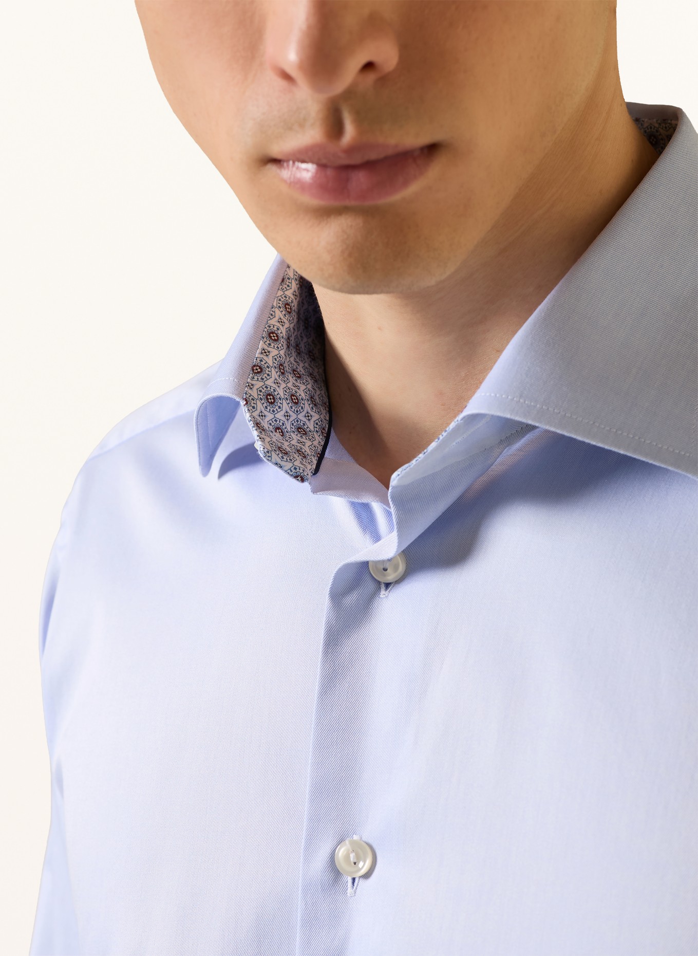 ETON Overhemd Slim Fit: LICHTBLAUW