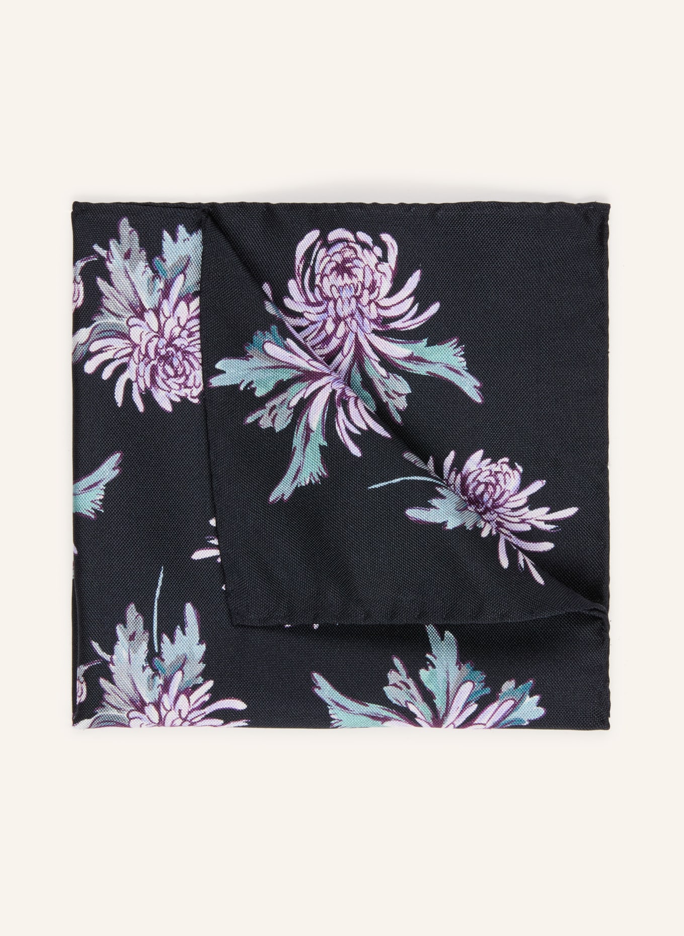 ETON Einstecktuch: DUNKELBLAU / HELLLILA / MINT