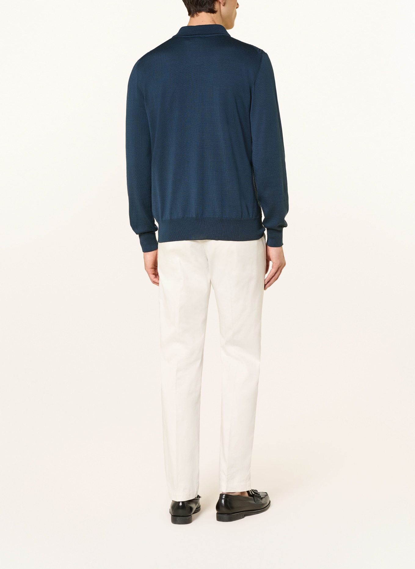 ETON Strick-Poloshirt: DUNKELBLAU