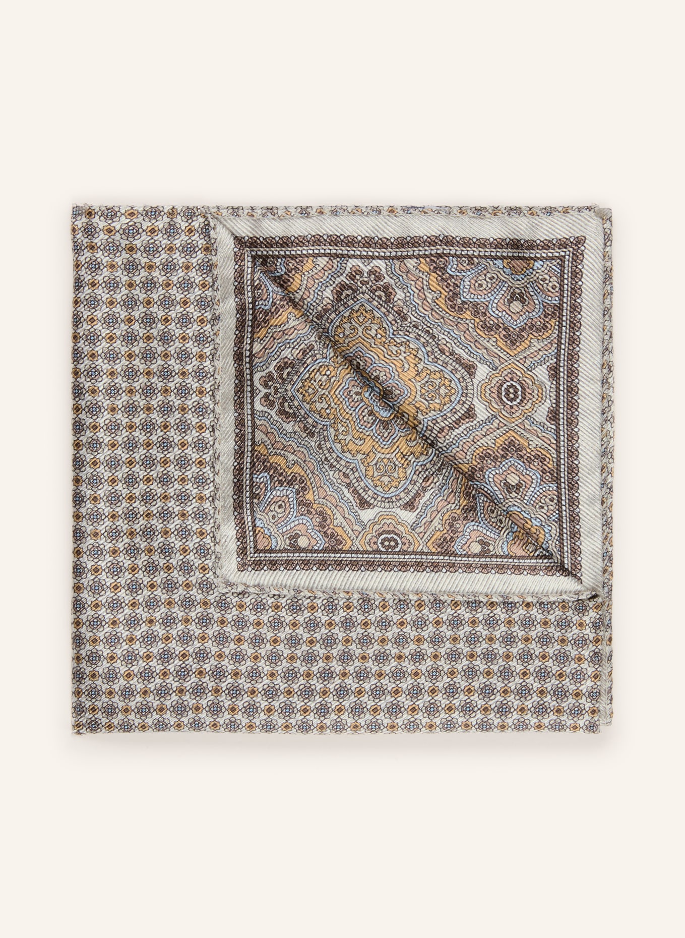 ETON Einstecktuch: CREME / CAMEL / TAUPE