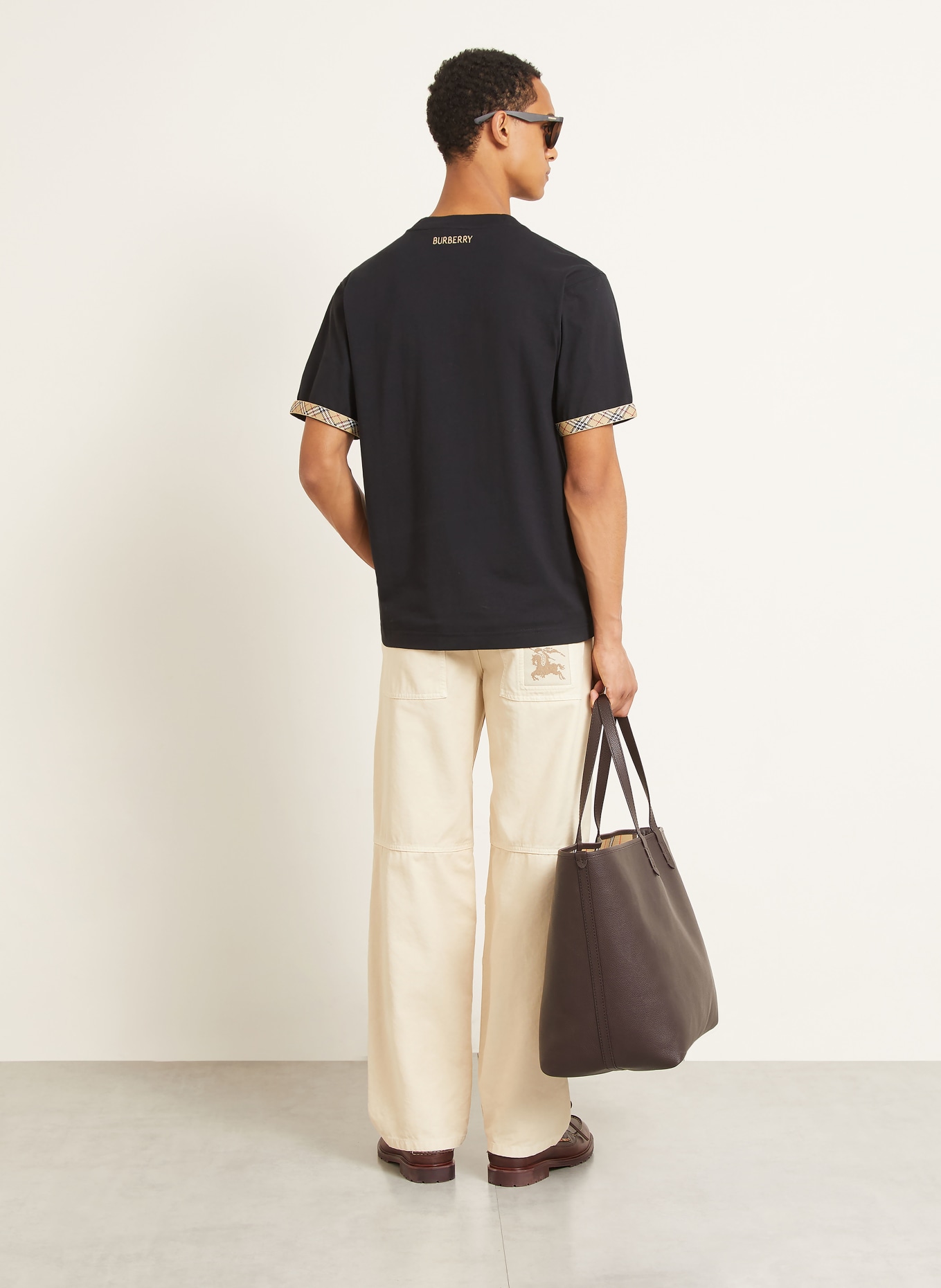 BURBERRY T-Shirt RYAN: SCHWARZ / BEIGE / ROT