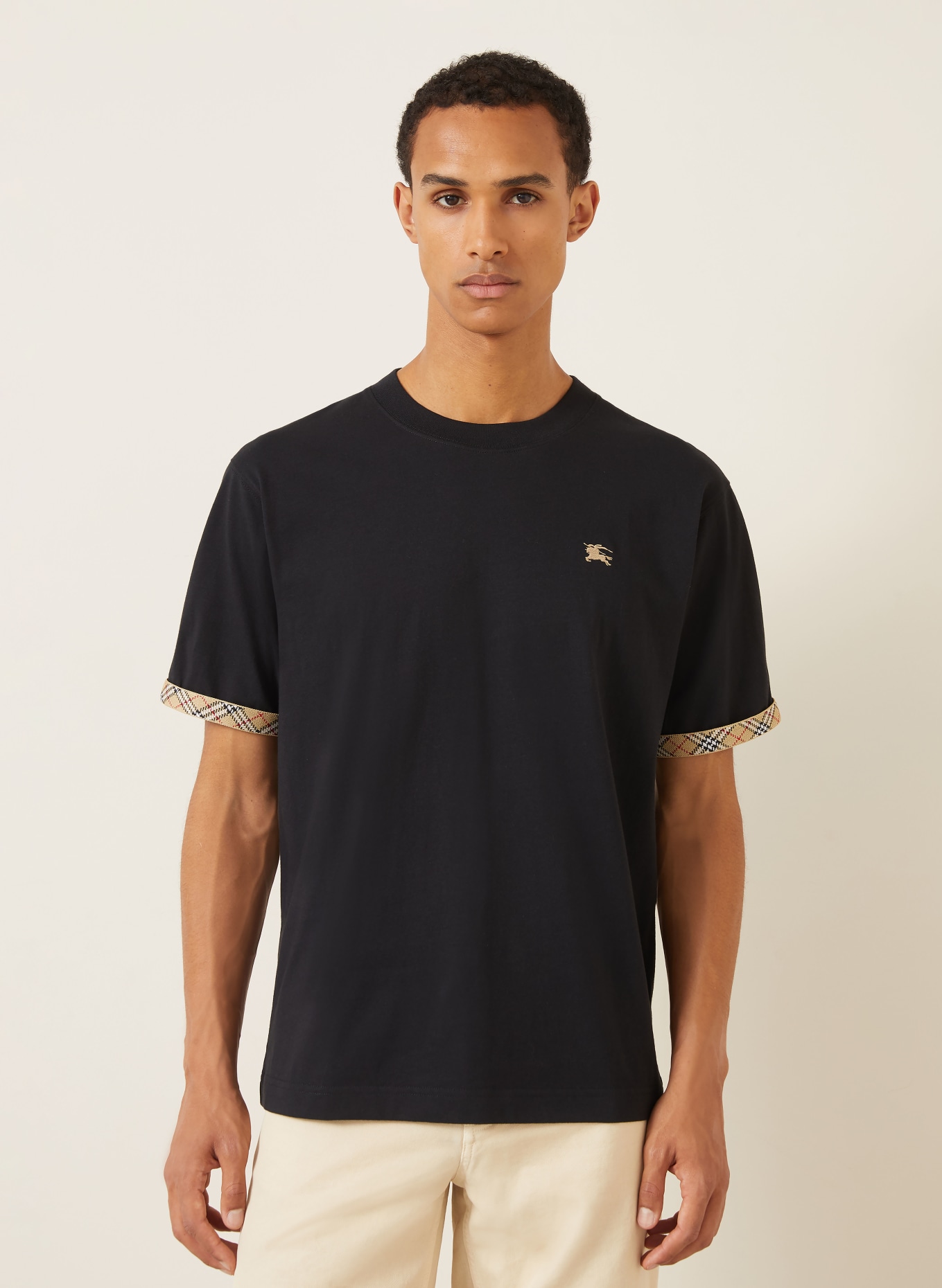 BURBERRY T-Shirt RYAN: SCHWARZ / BEIGE / ROT