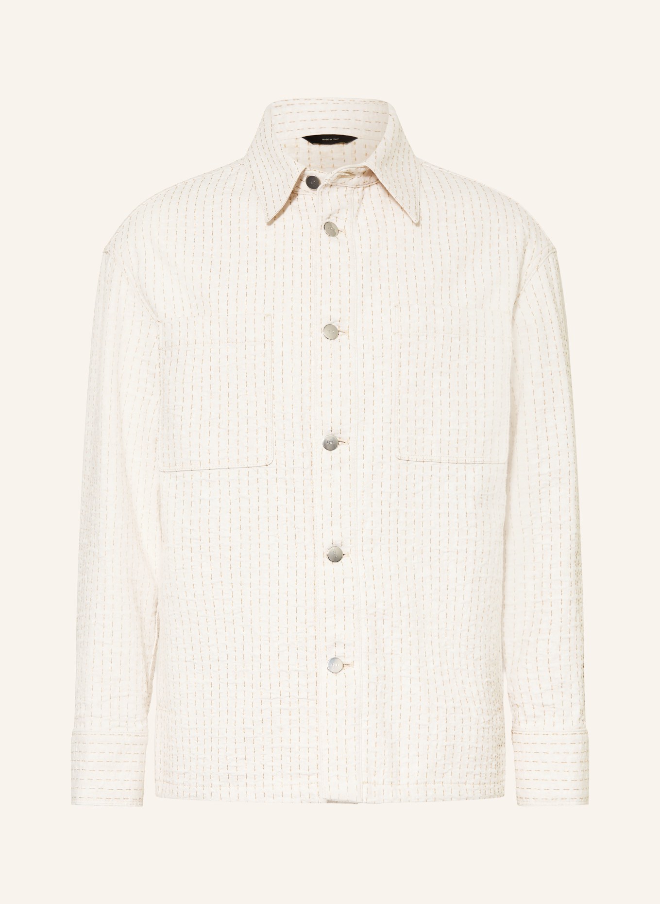 FENDI Overshirt: WHITE / BEIGE
