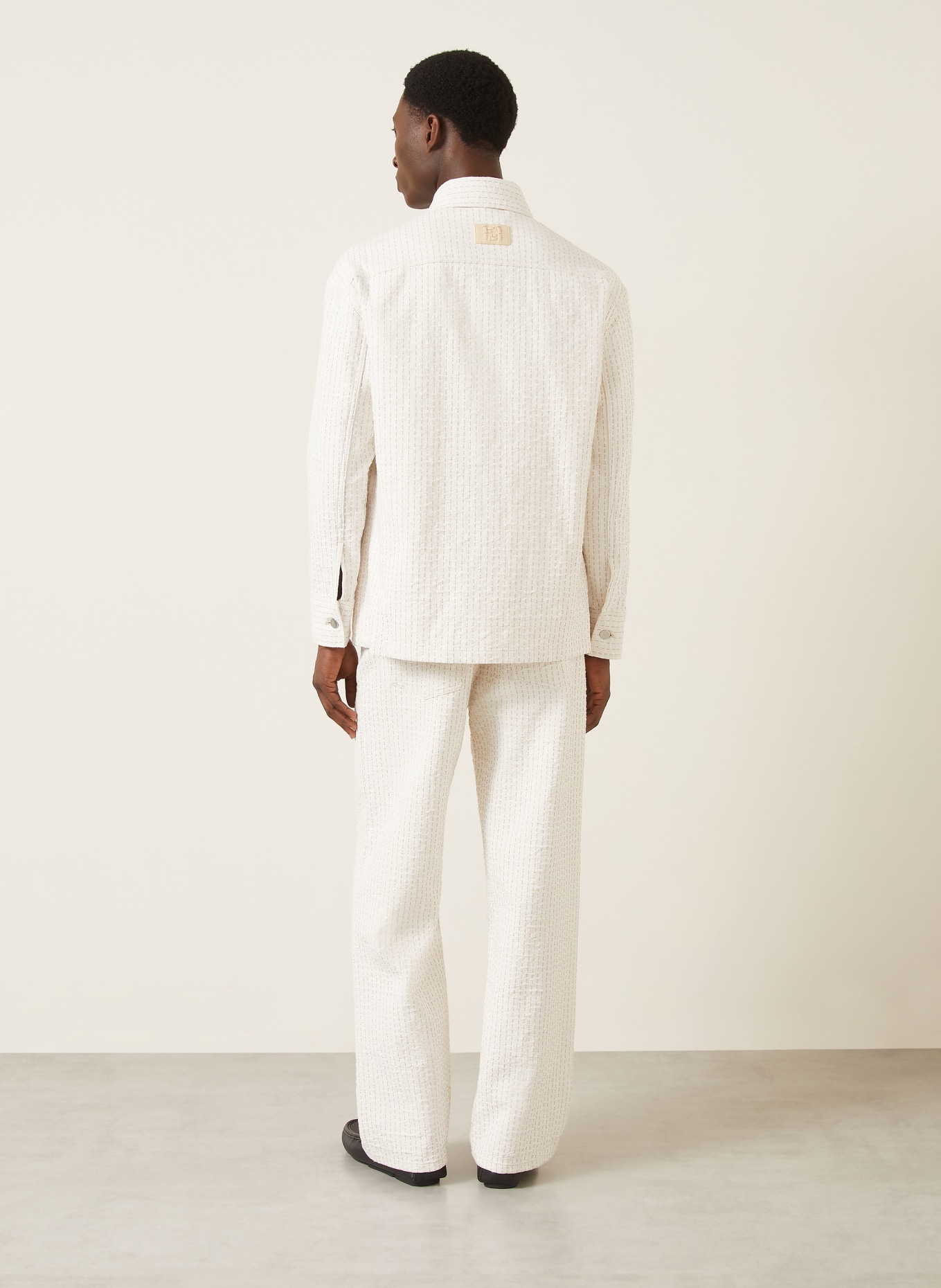 FENDI Overshirt: WHITE / BEIGE