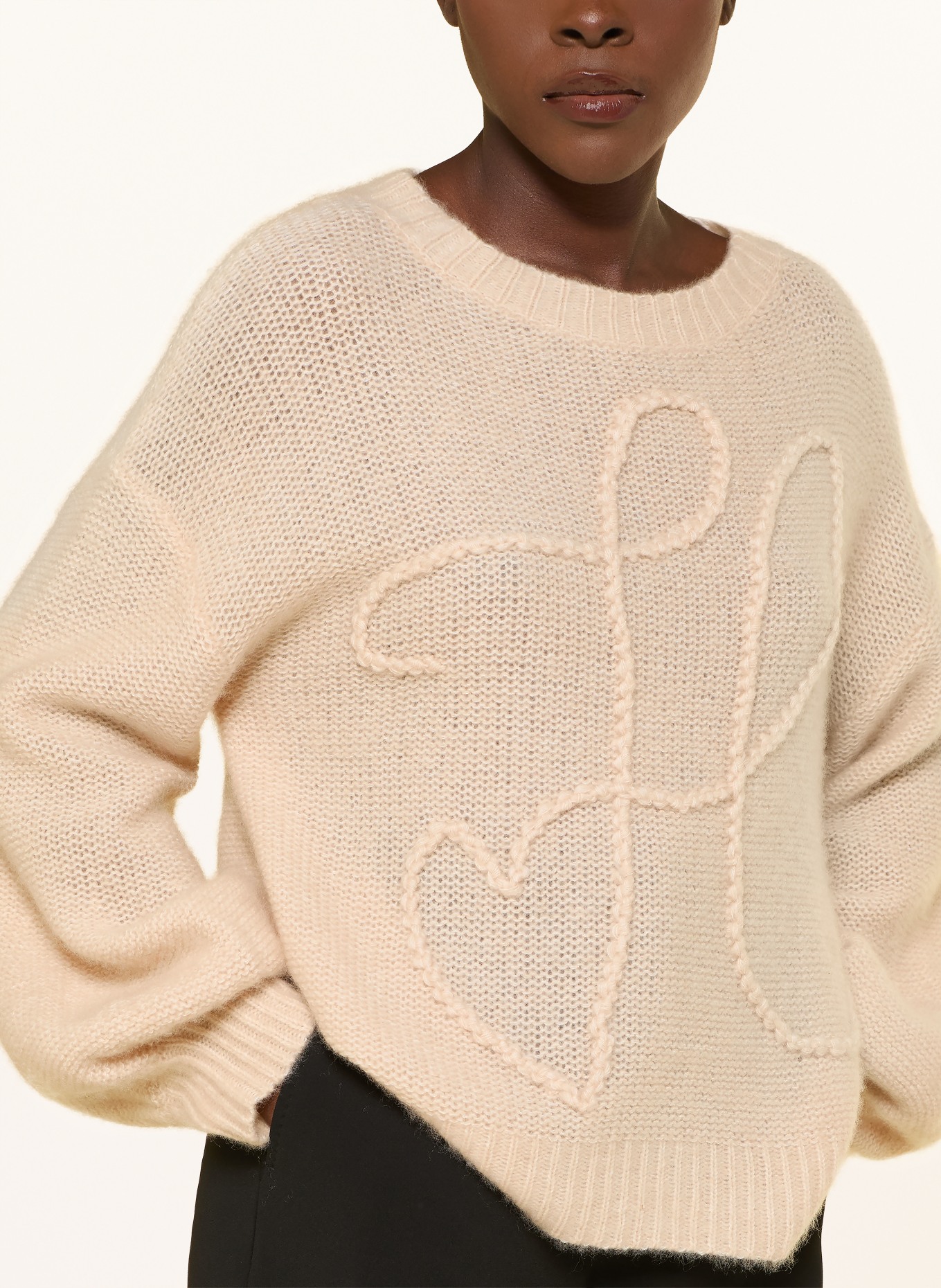 HERZENS Pullover mit Cashmere: BEIGE