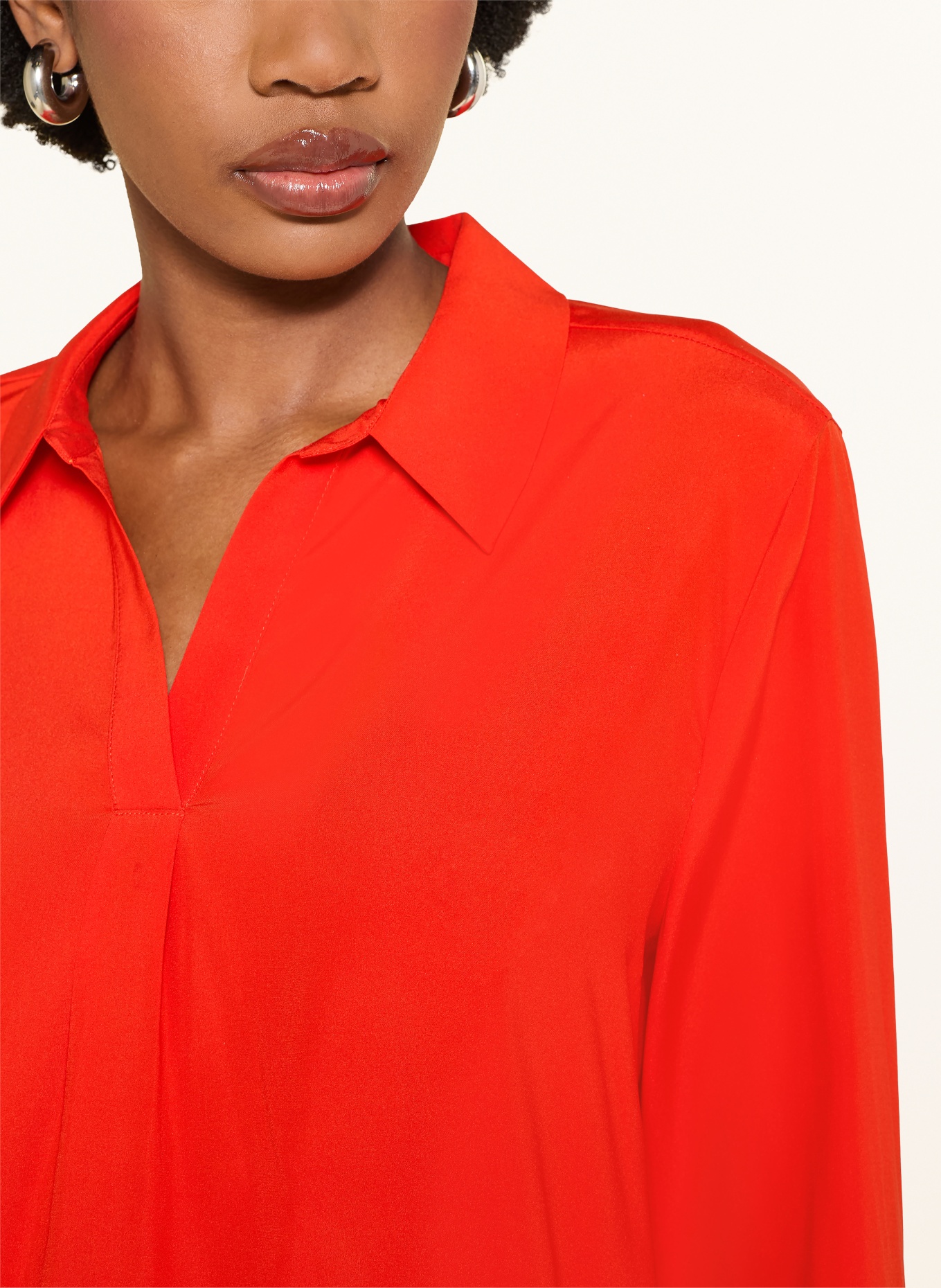 HERZENS Blusenshirt mit Seide: ROT