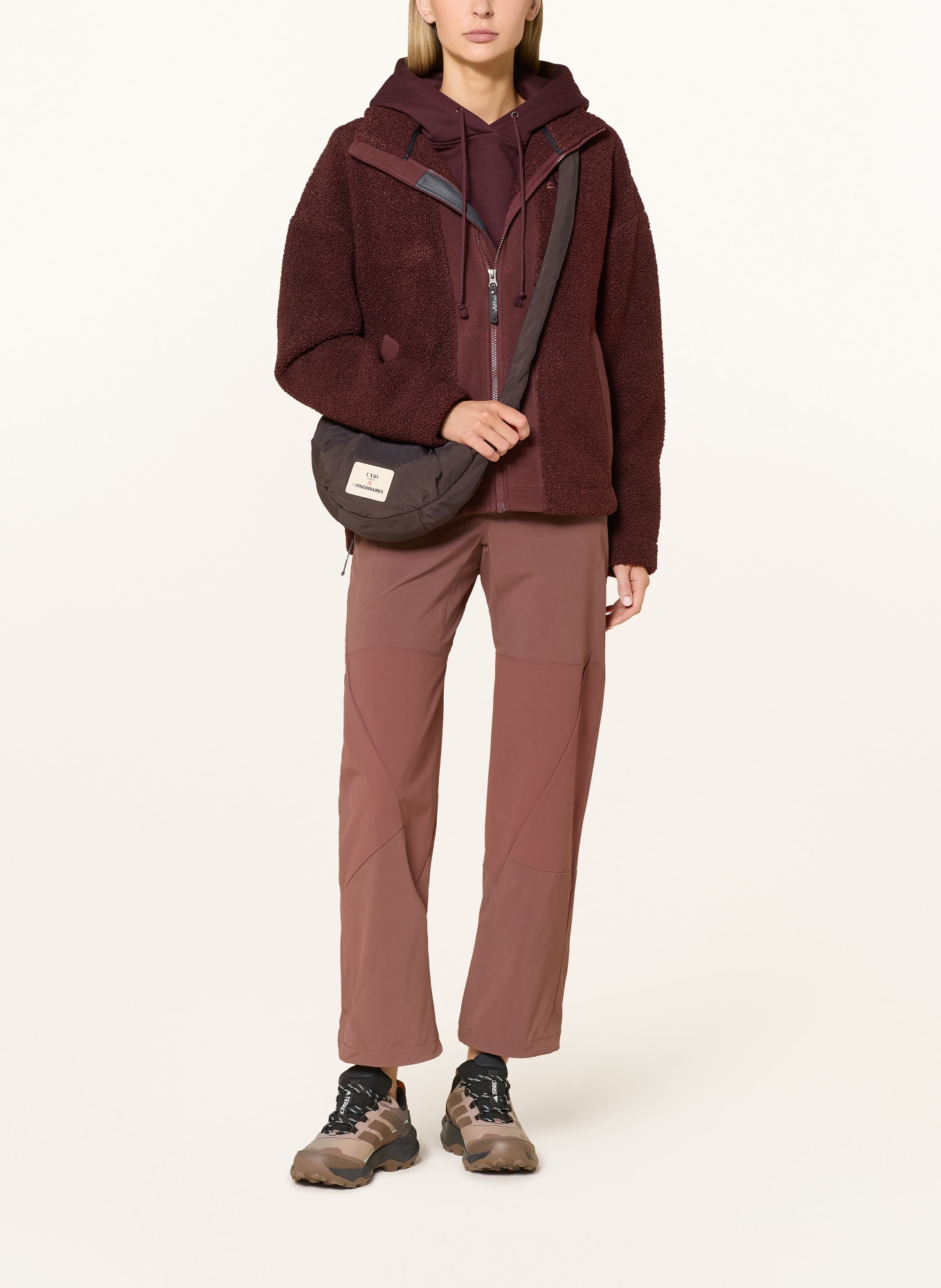 Schöffel KALMOR Teddy Fur Jacket: DARK RED