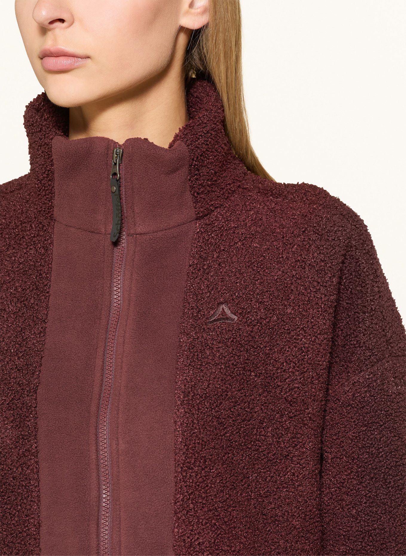Schöffel KALMOR Teddy Fur Jacket: DARK RED