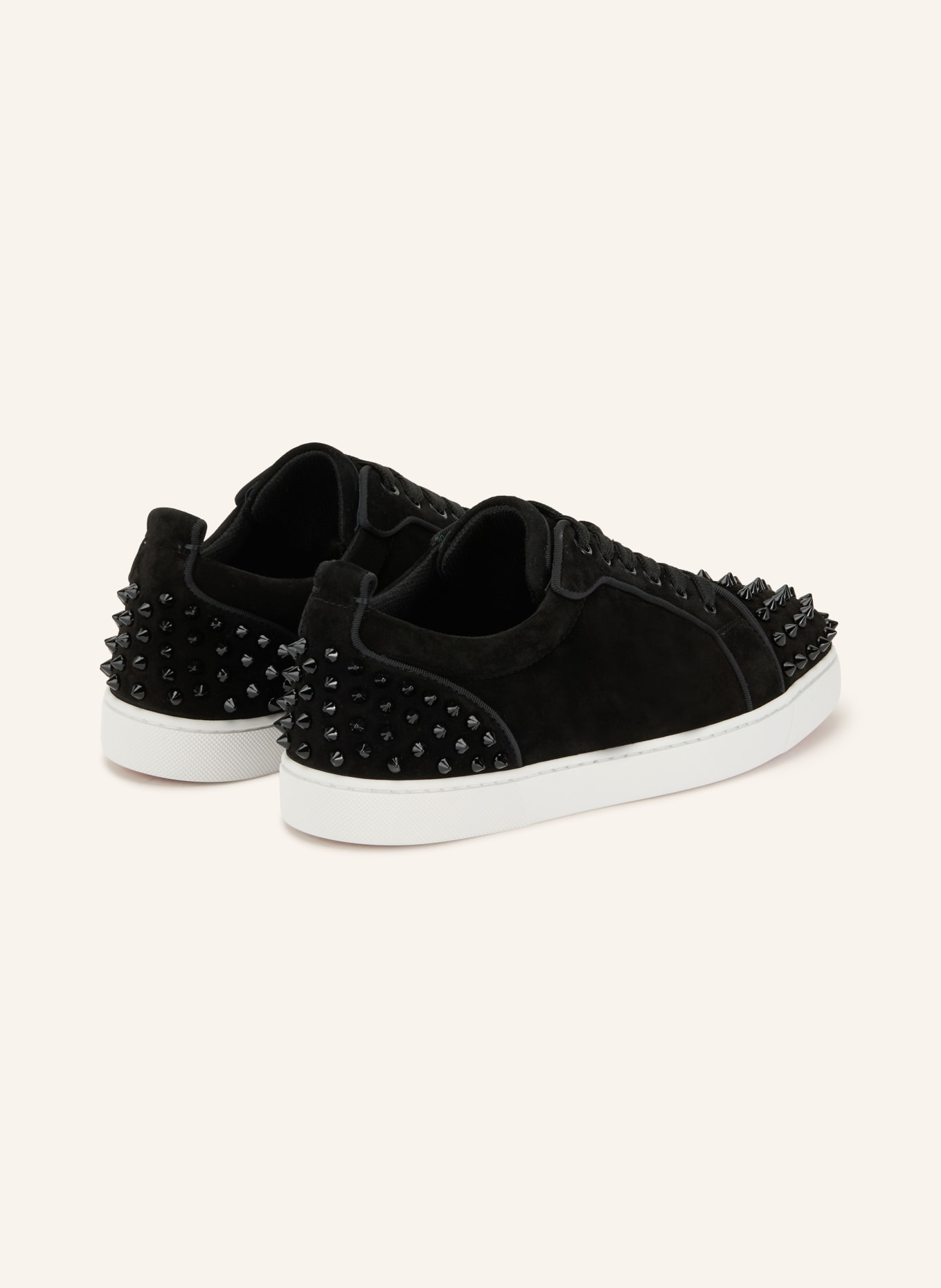 Christian Louboutin Sneaker LOUISE JUNIOR  mit Nieten: SCHWARZ