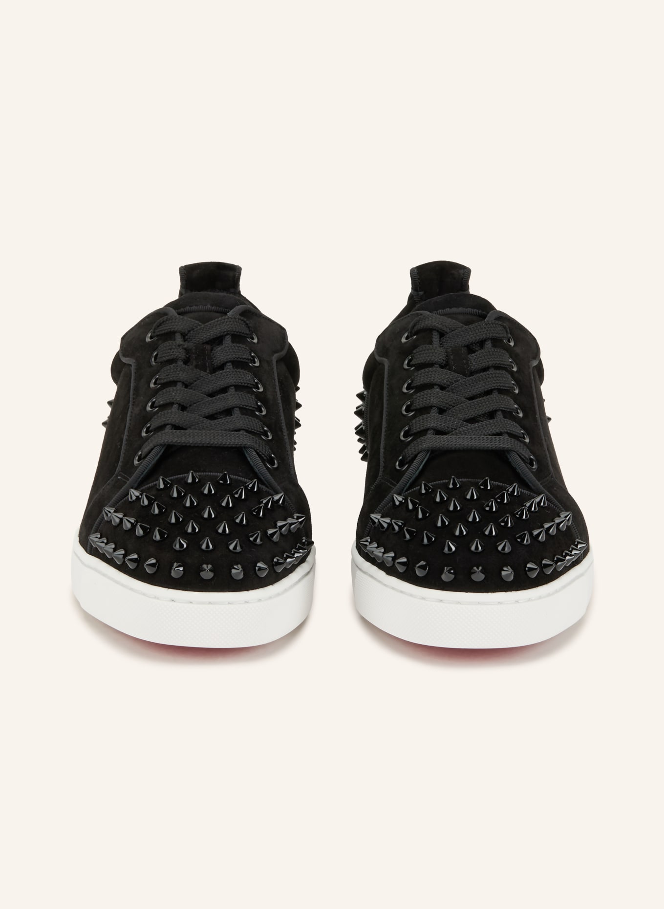 Christian Louboutin Sneaker LOUISE JUNIOR  mit Nieten: SCHWARZ