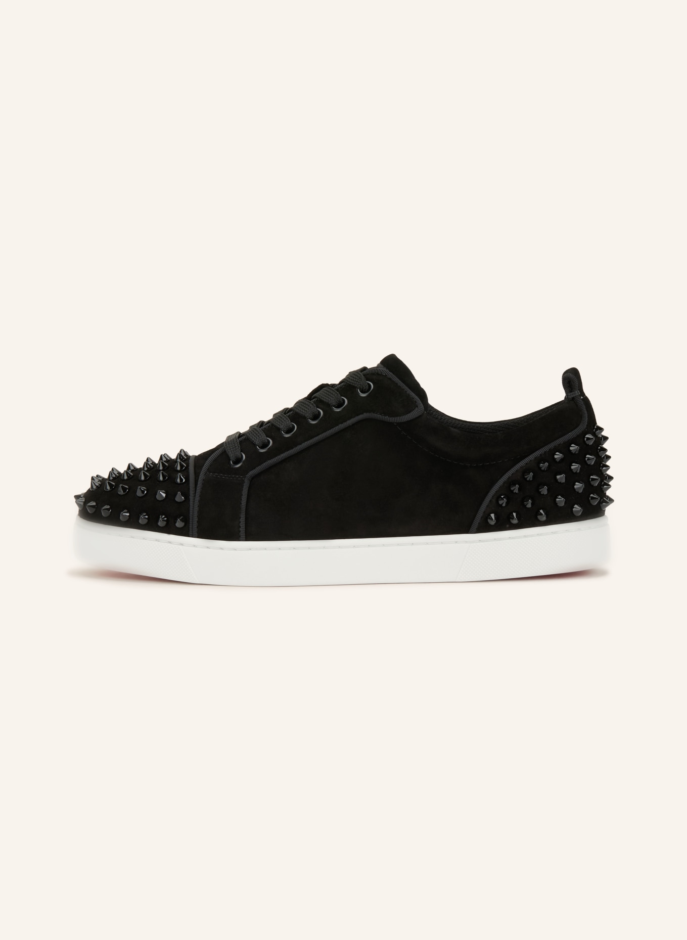 Christian Louboutin Sneaker LOUISE JUNIOR  mit Nieten: SCHWARZ