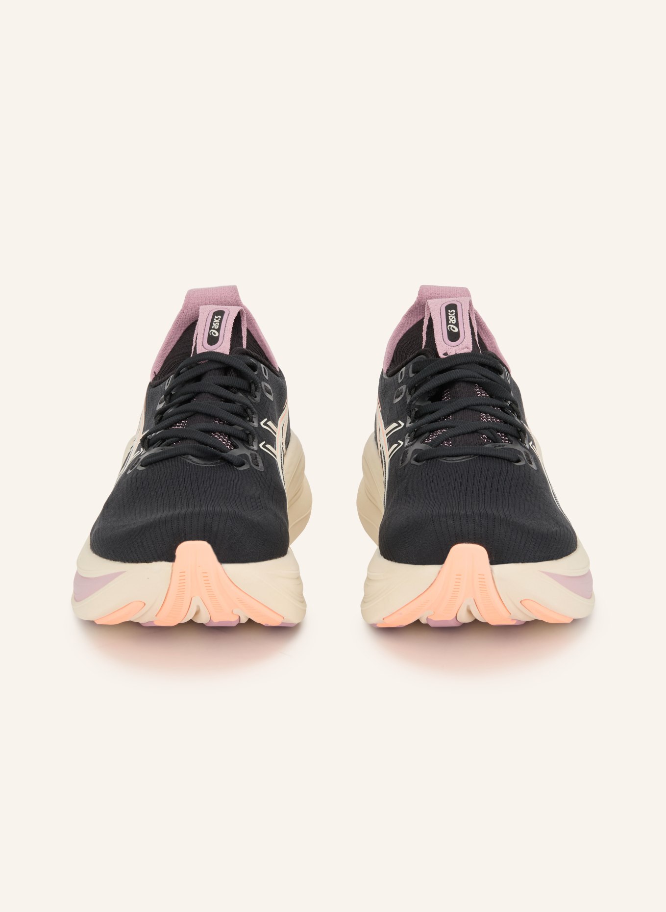 ASICS Buty do biegania GEL-NIMBUS 28: CZARNY / JASNOFIOLETOWY / BIAŁY