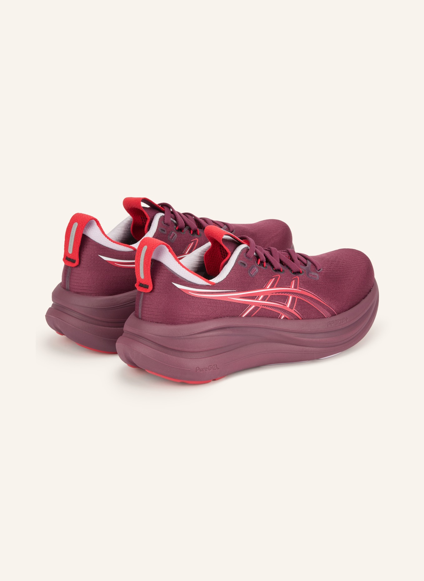 ASICS Buty do biegania GEL-NIMBUS 28: CIEMNOCZERWONY / CZERWONY