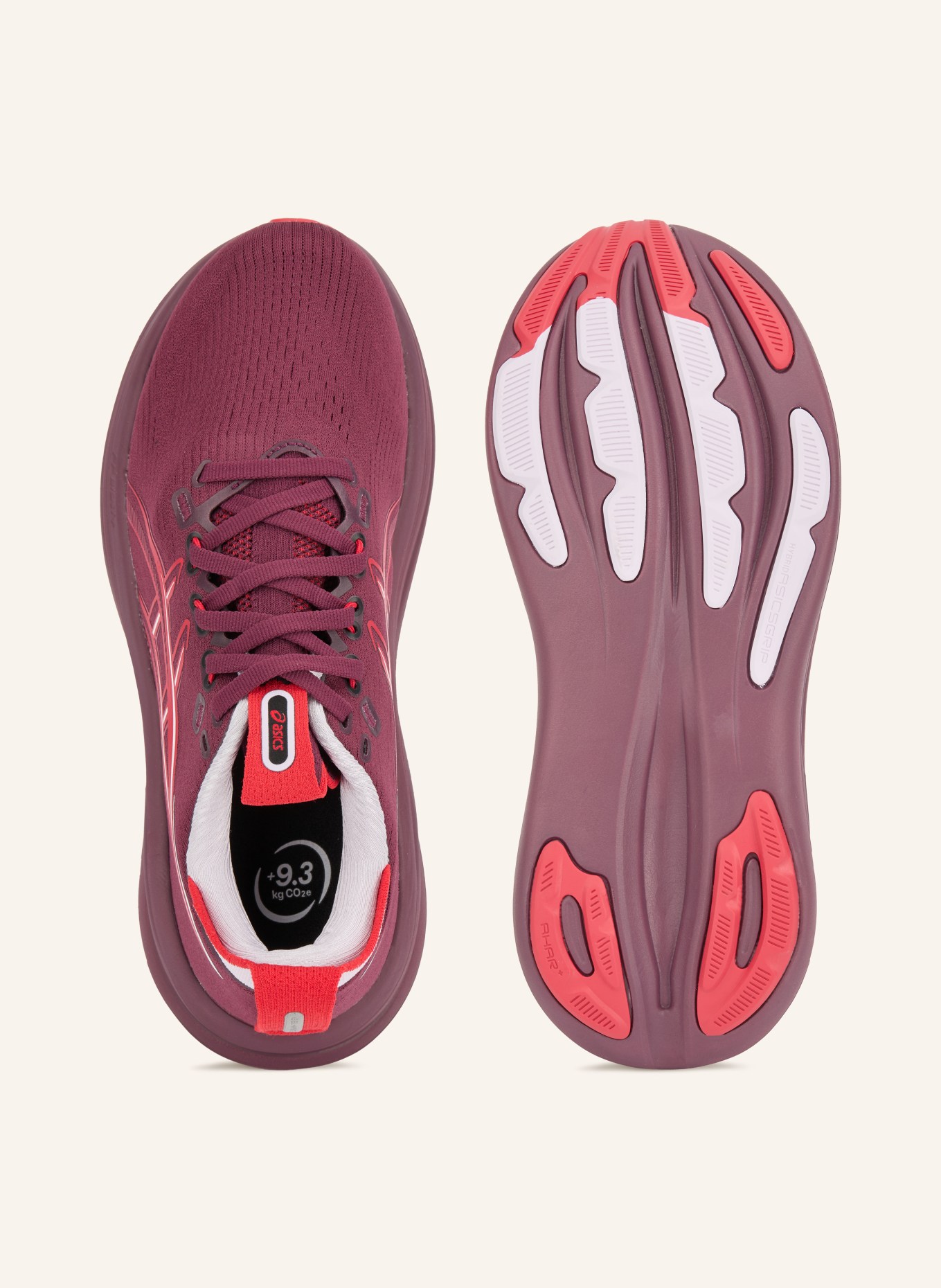 ASICS Buty do biegania GEL-NIMBUS 28: CIEMNOCZERWONY / CZERWONY