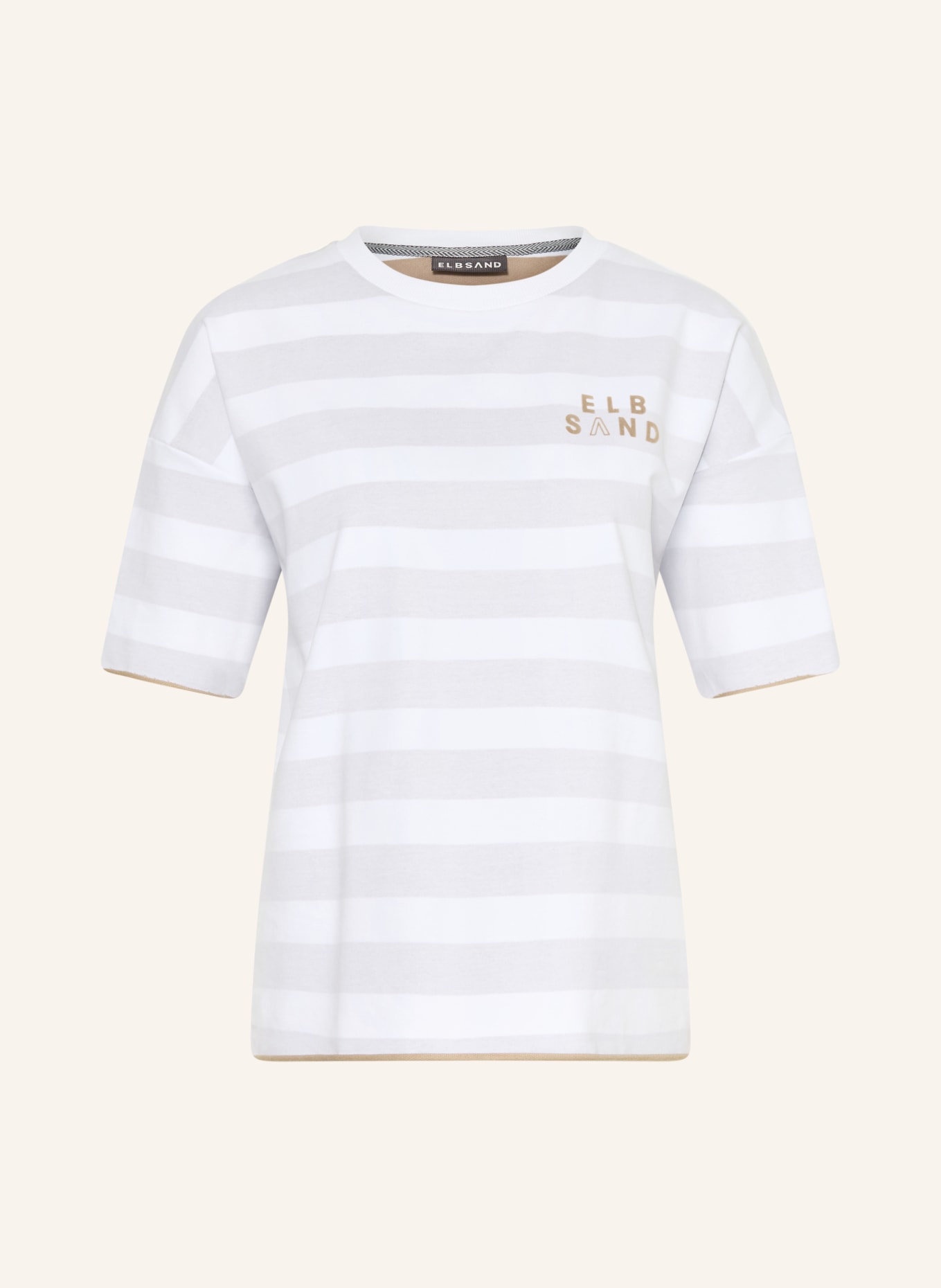 ELBSAND T-Shirt GRY: WEISS / HELLGRAU
