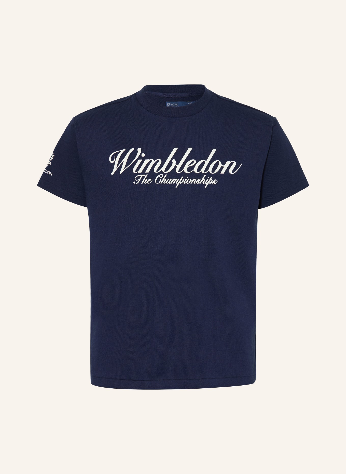 POLO RALPH LAUREN T-shirt WIMBLEDON: DONKERBLAUW