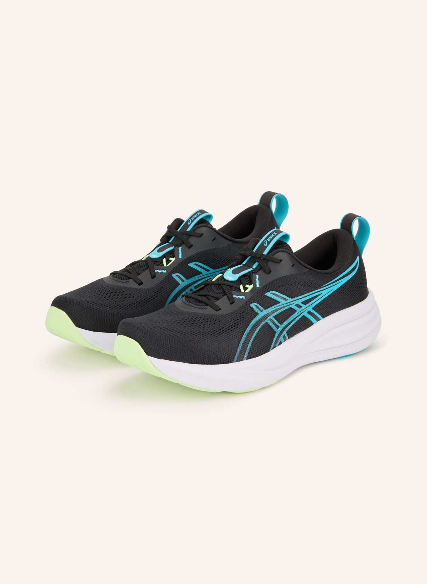 ASICS Buty do biegania GEL-PULSE 17: CZARNY / NIEBIESKI