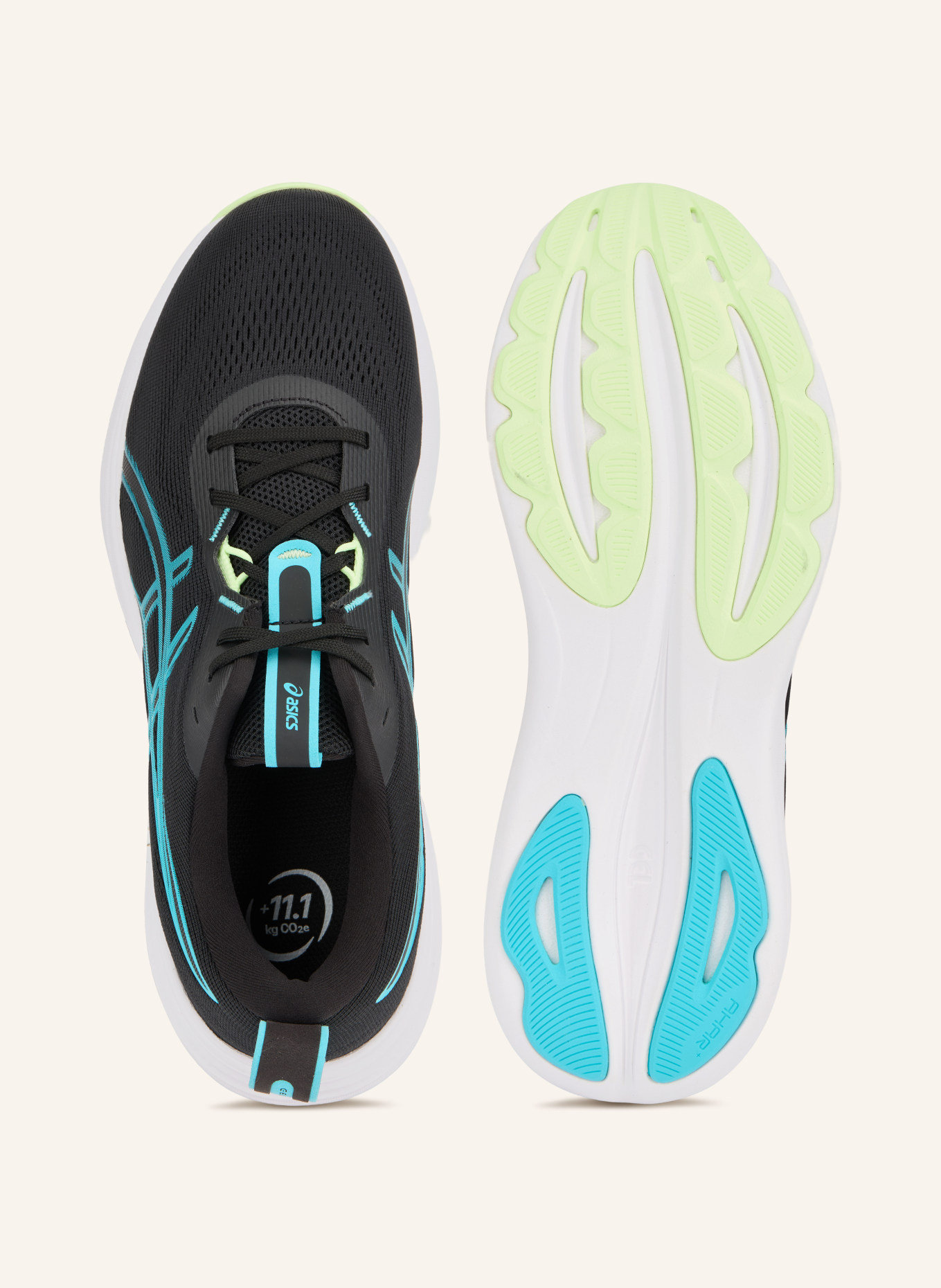 ASICS Buty do biegania GEL-PULSE 17: CZARNY / NIEBIESKI