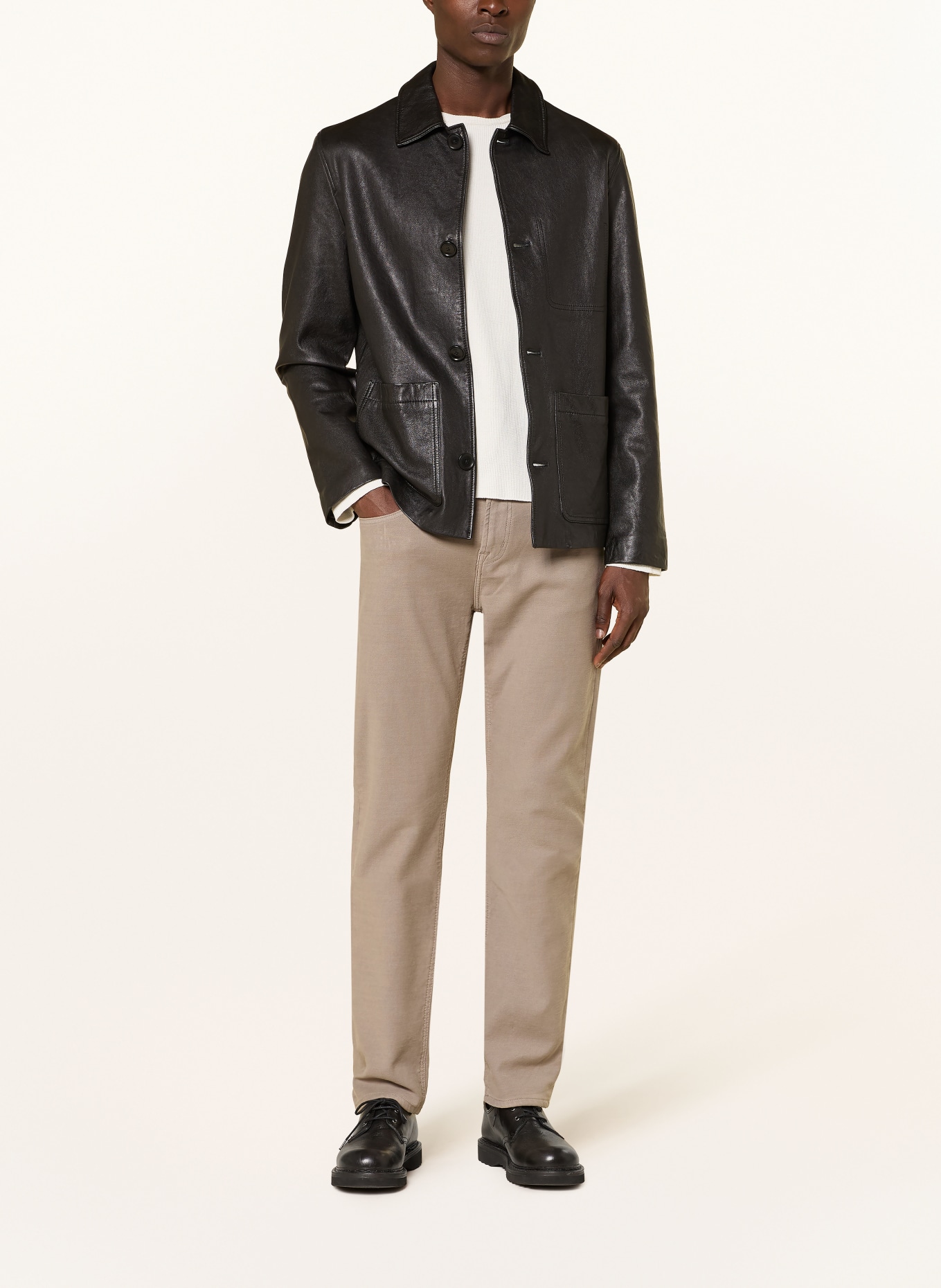 7 for all mankind SLIMMY Slim Fit Pants: BEIGE