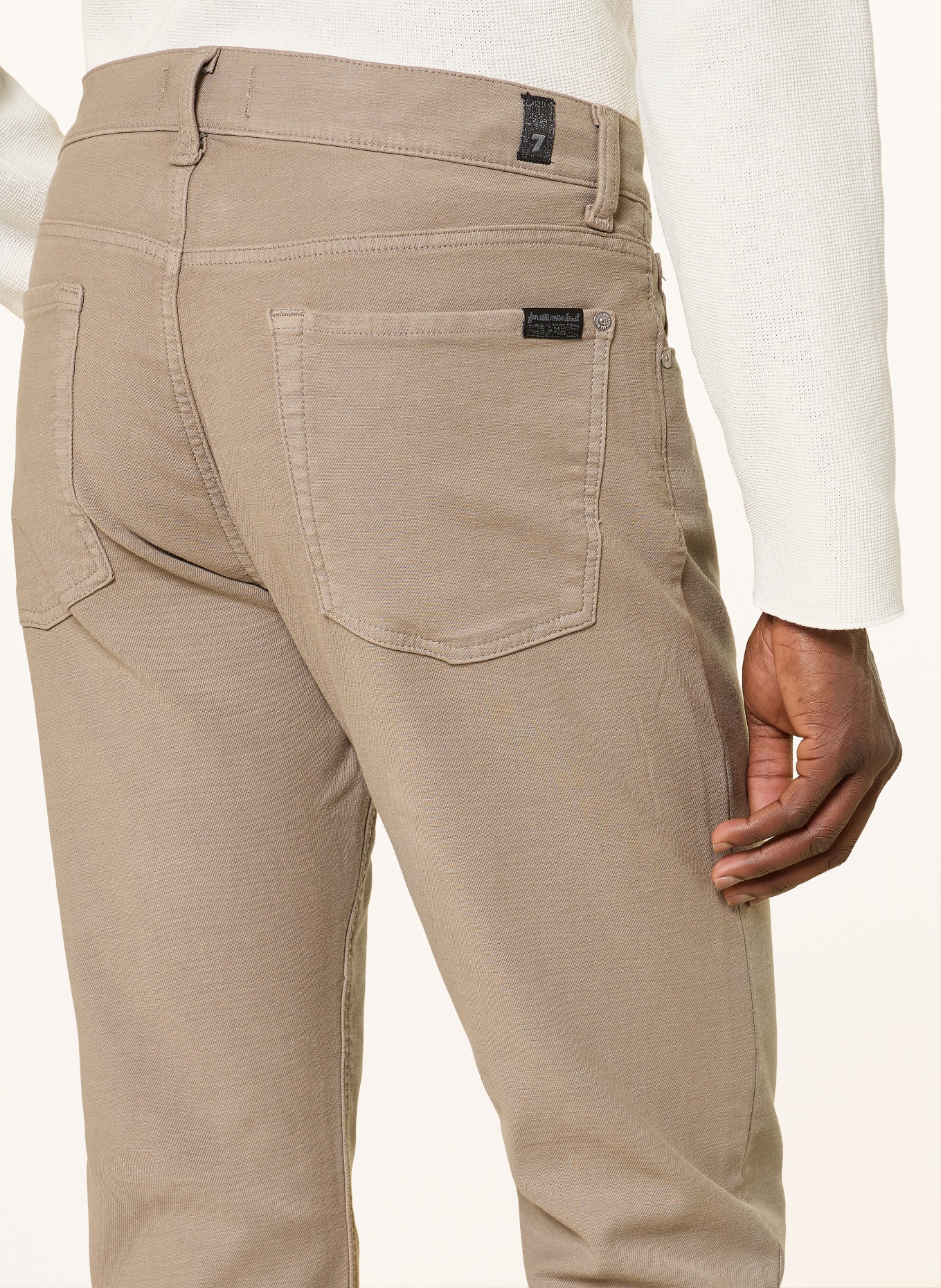 7 for all mankind SLIMMY Slim Fit Pants: BEIGE