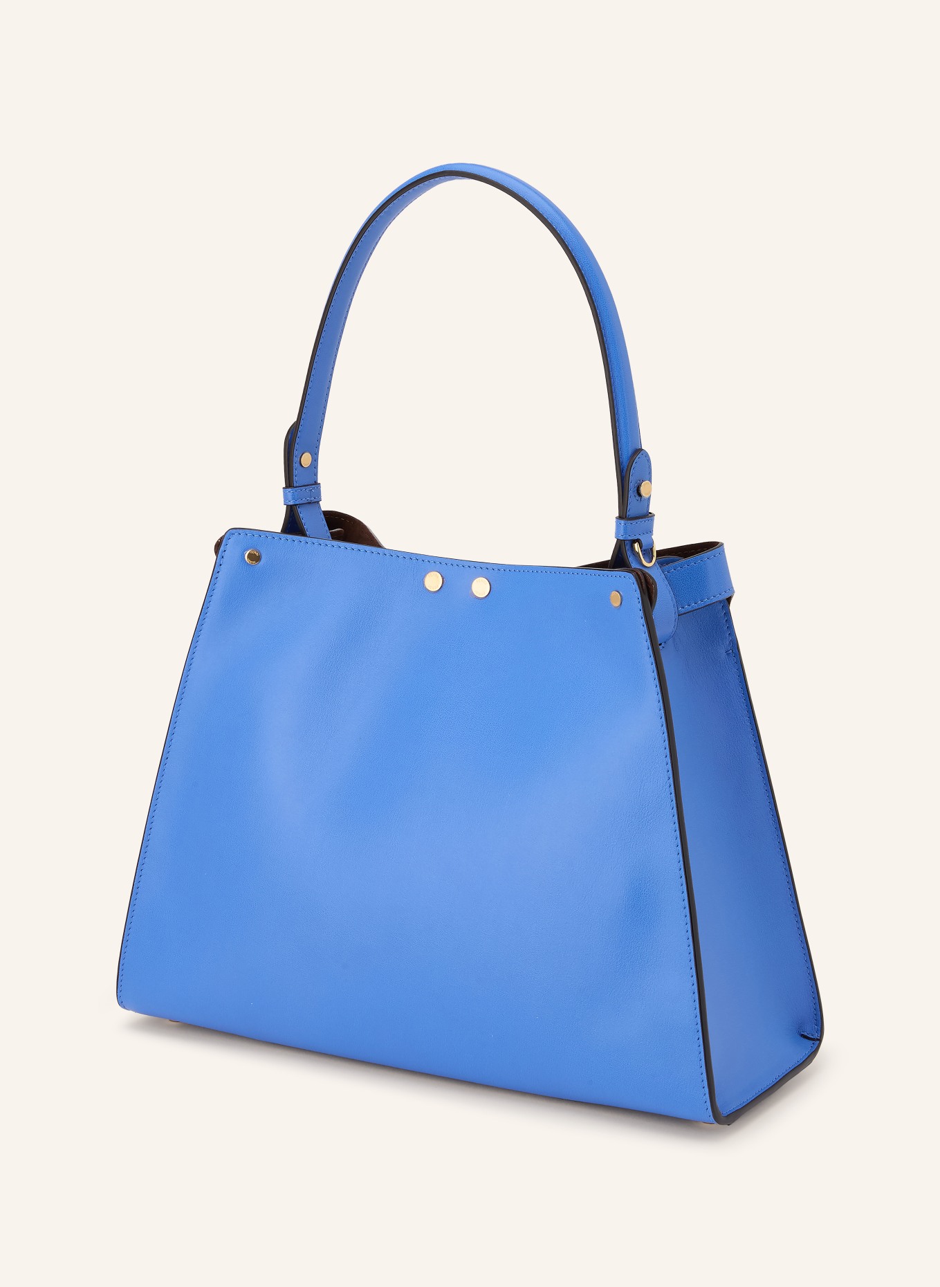 FENDI Handtasche WAY MEDIUM: BLAU / GOLD