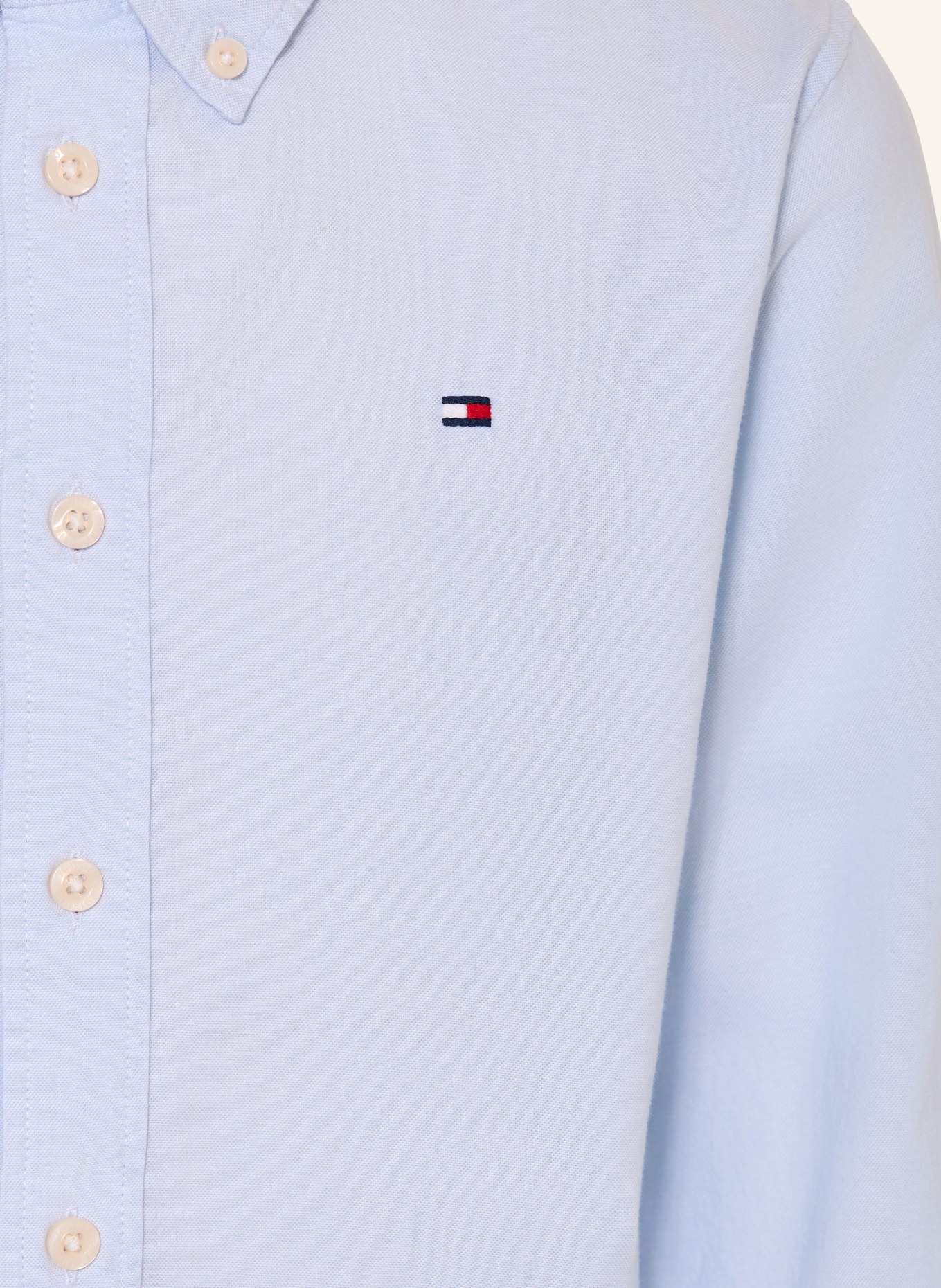 TOMMY HILFIGER Oxford-skjorte: LYSEBLÅ