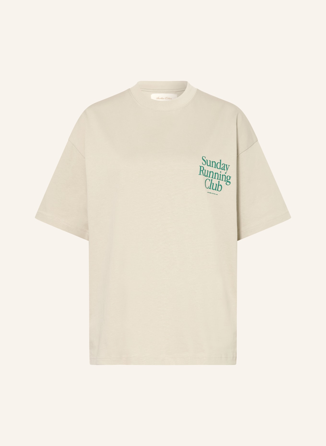 another COTTON LAB T-Shirt: HELLGRÜN / DUNKELGRÜN