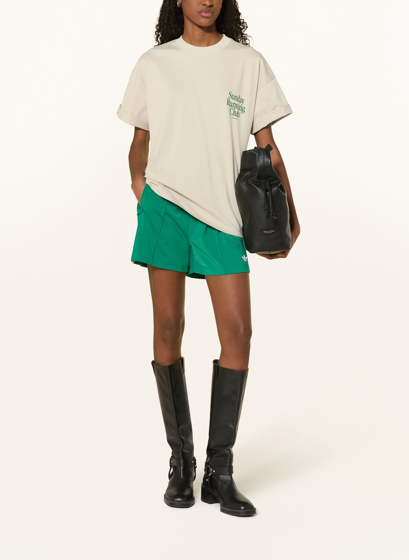 another COTTON LAB T-Shirt: HELLGRÜN / DUNKELGRÜN