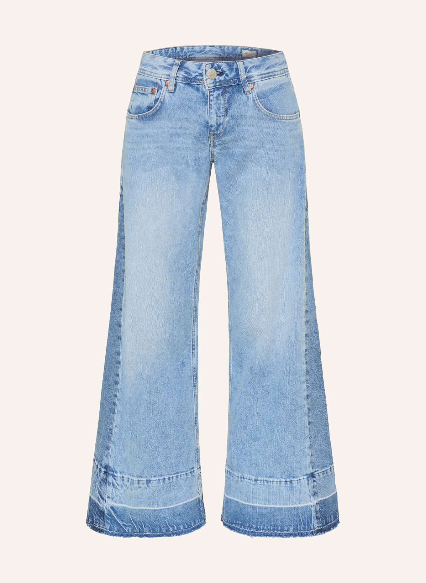 Herrlicher Wide Leg Jeans EDITH: 995 sky worn