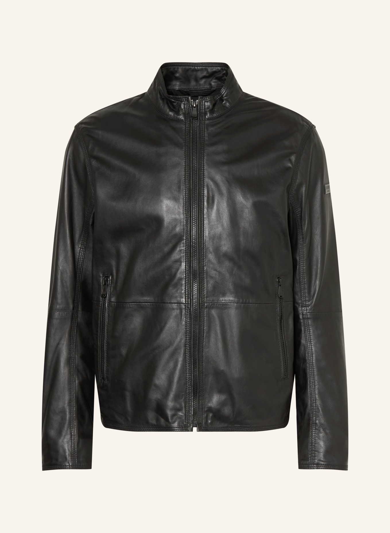 JOOP! JEANS Veste en cuir: NOIR