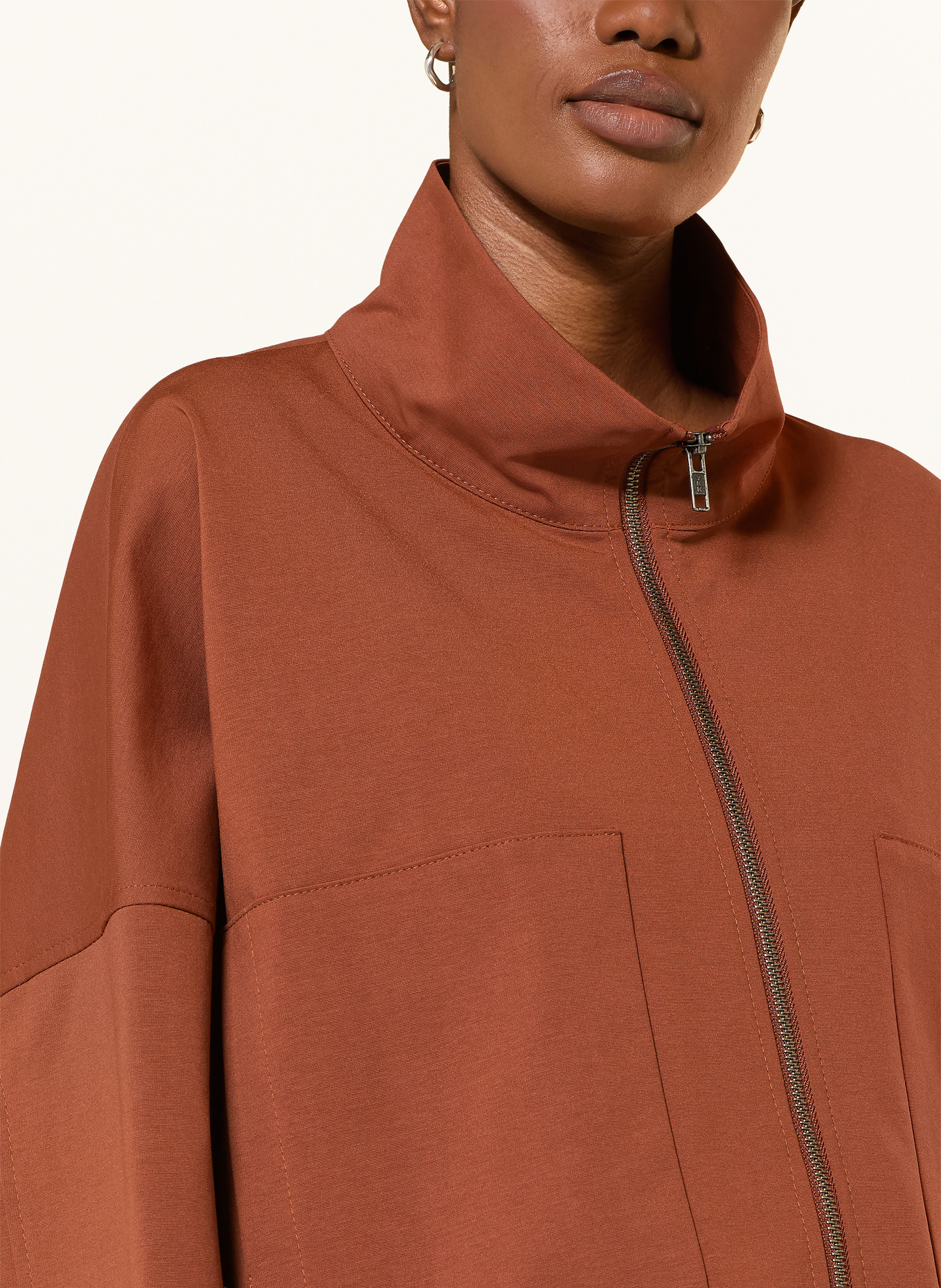 DRYKORN Kastenjacke ELSTOW aus Jersey: BRAUN