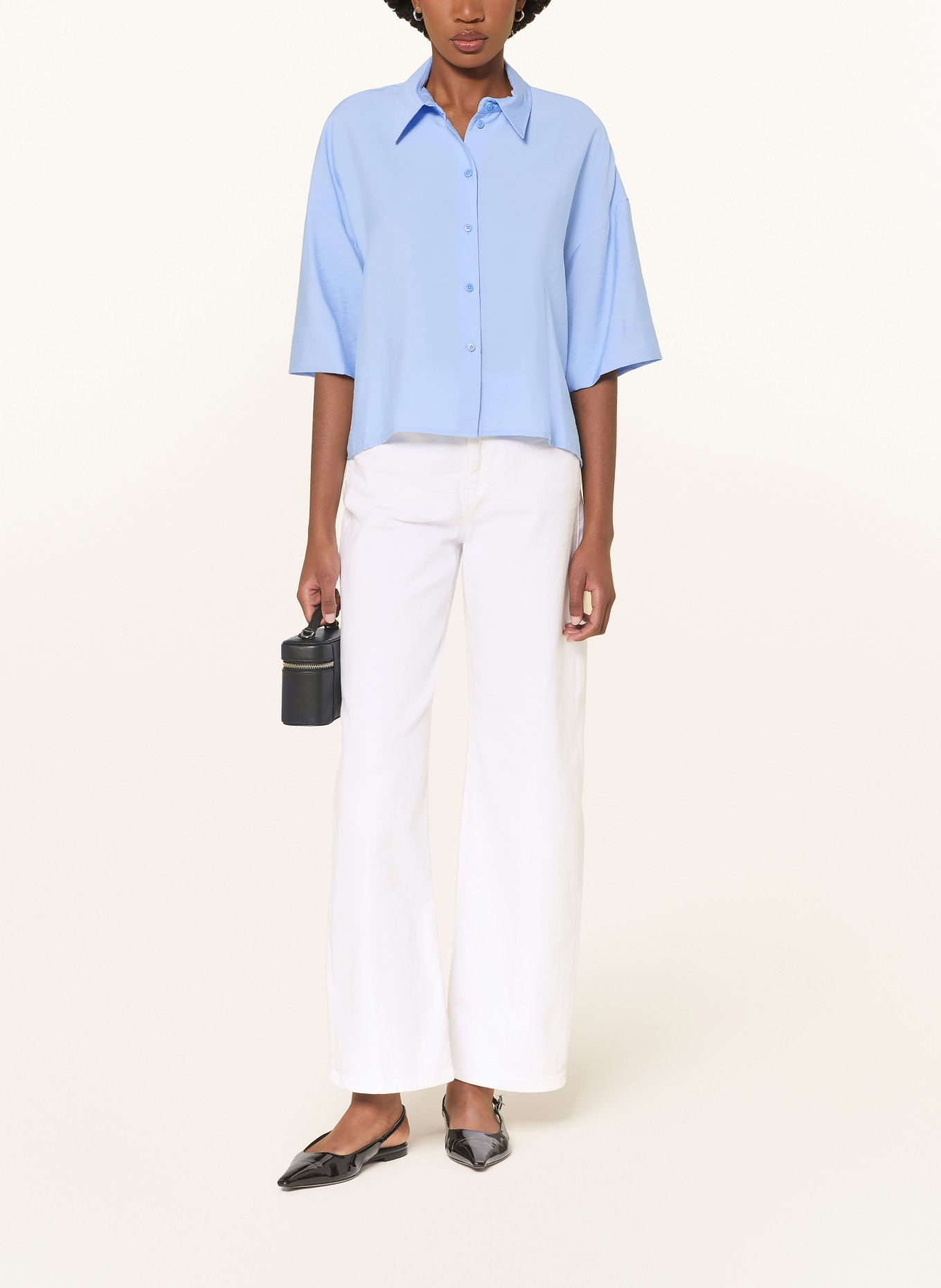DRYKORN Overhemdblouse YARIKA: LICHTBLAUW