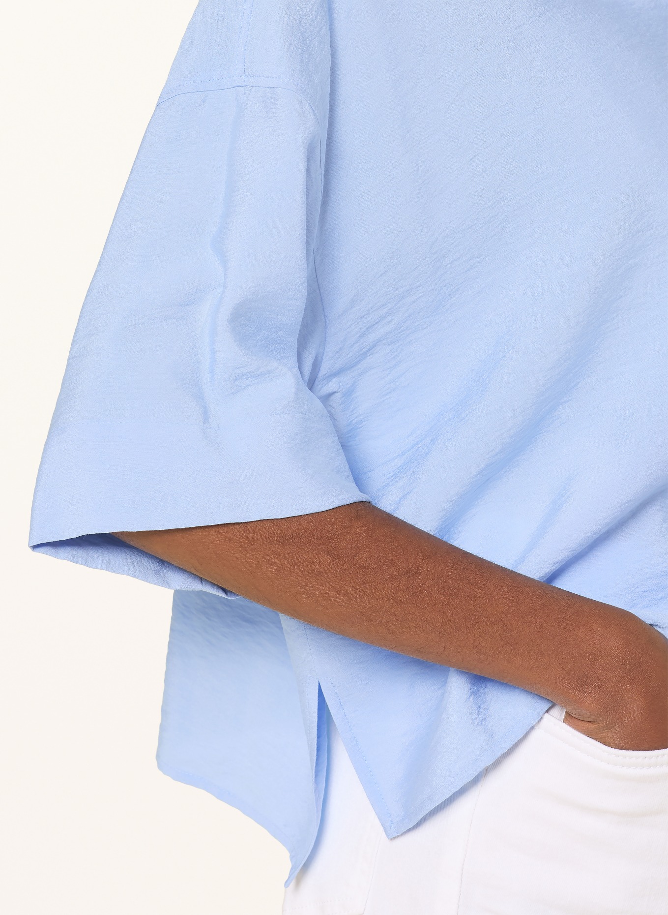 DRYKORN Overhemdblouse YARIKA: LICHTBLAUW