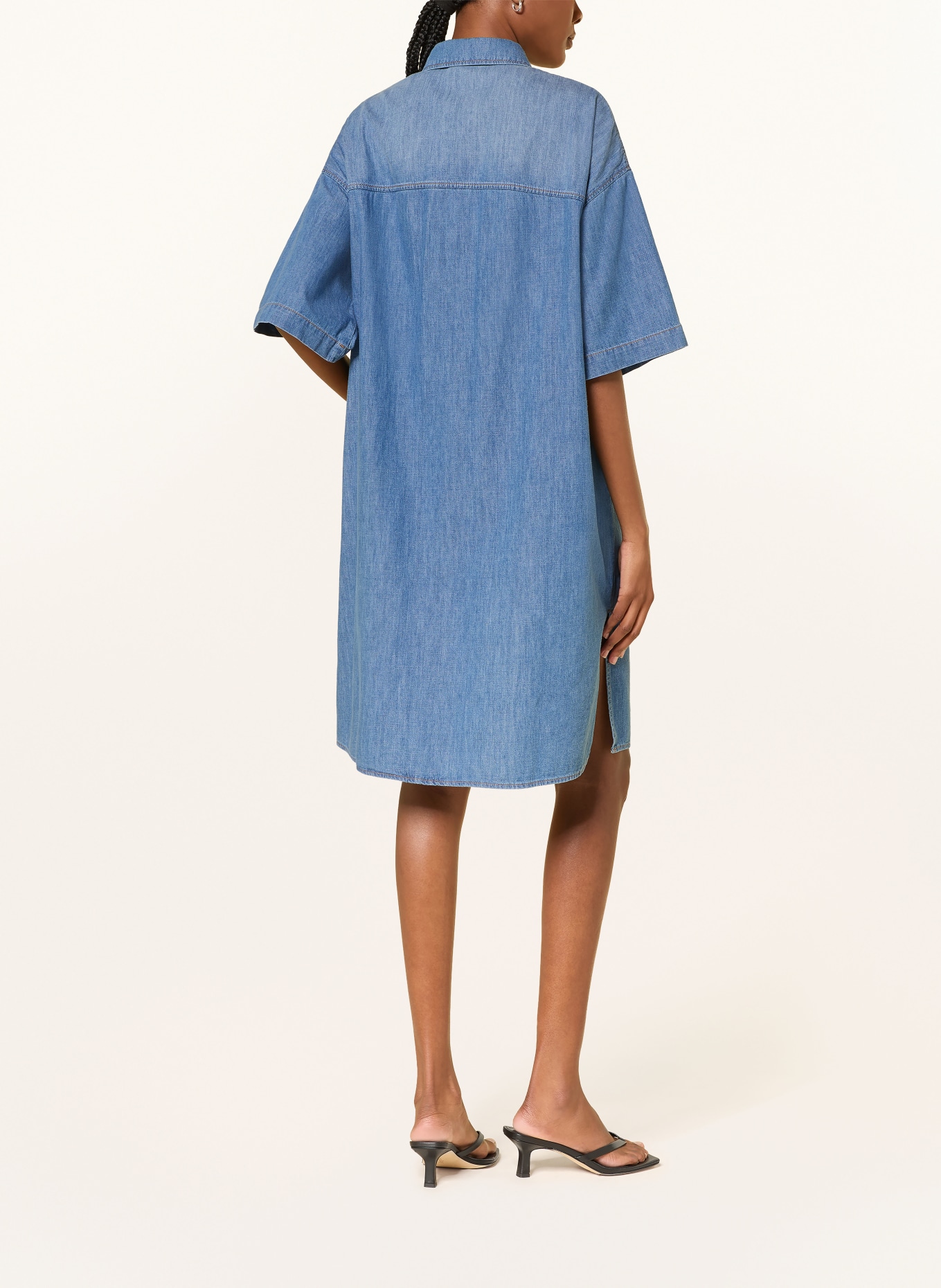 DRYKORN MELIRA denim dress: BLUE