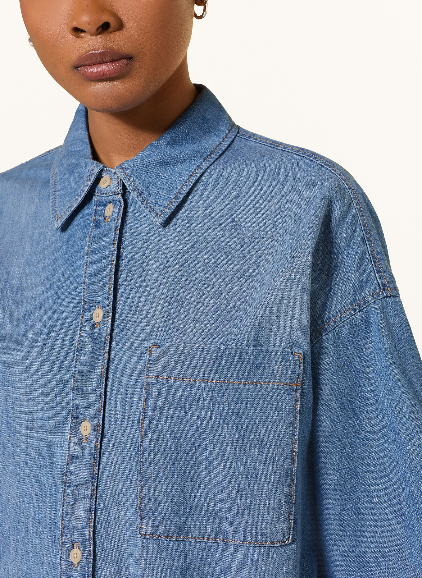 DRYKORN MELIRA denim dress: BLUE