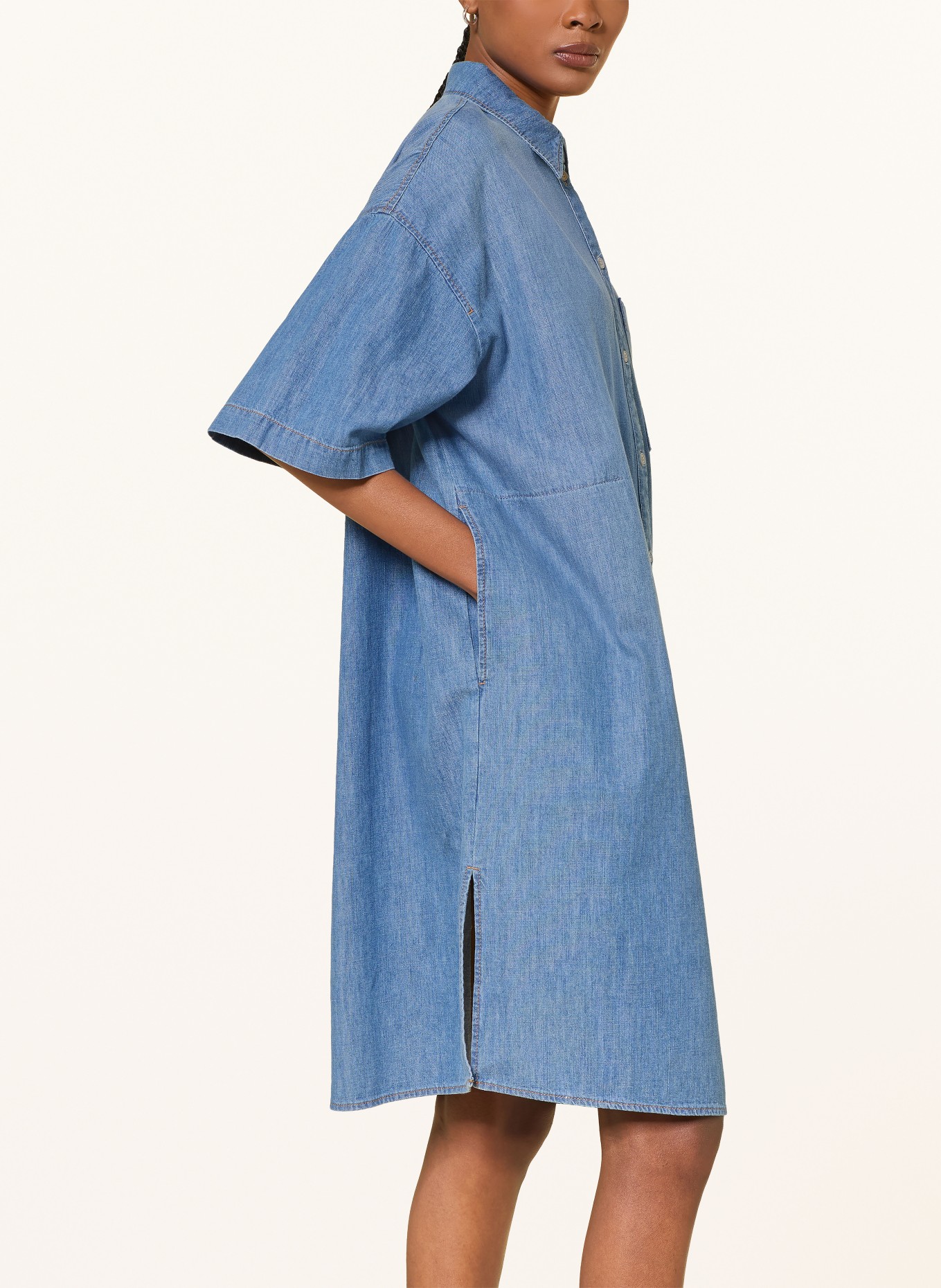 DRYKORN MELIRA denim dress: BLUE