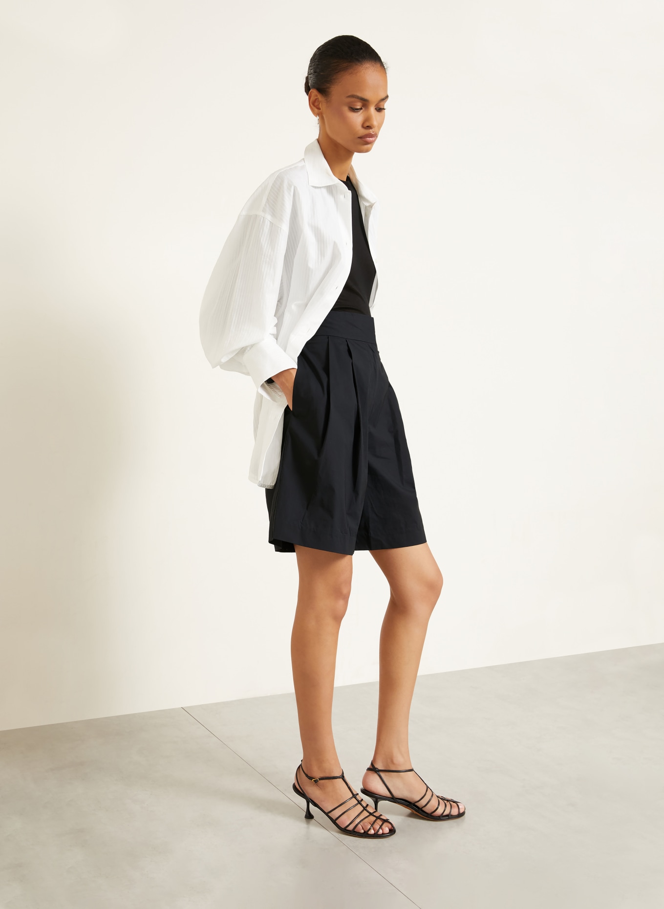 Proenza Schouler Korte broek CLIO: ZWART