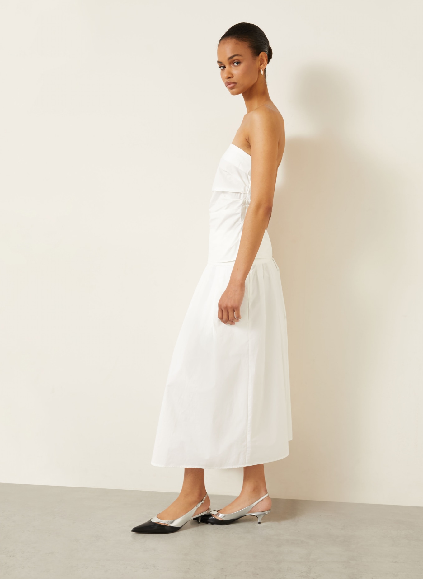 Proenza Schouler Fustă NESSA WHITE LABEL: ALB