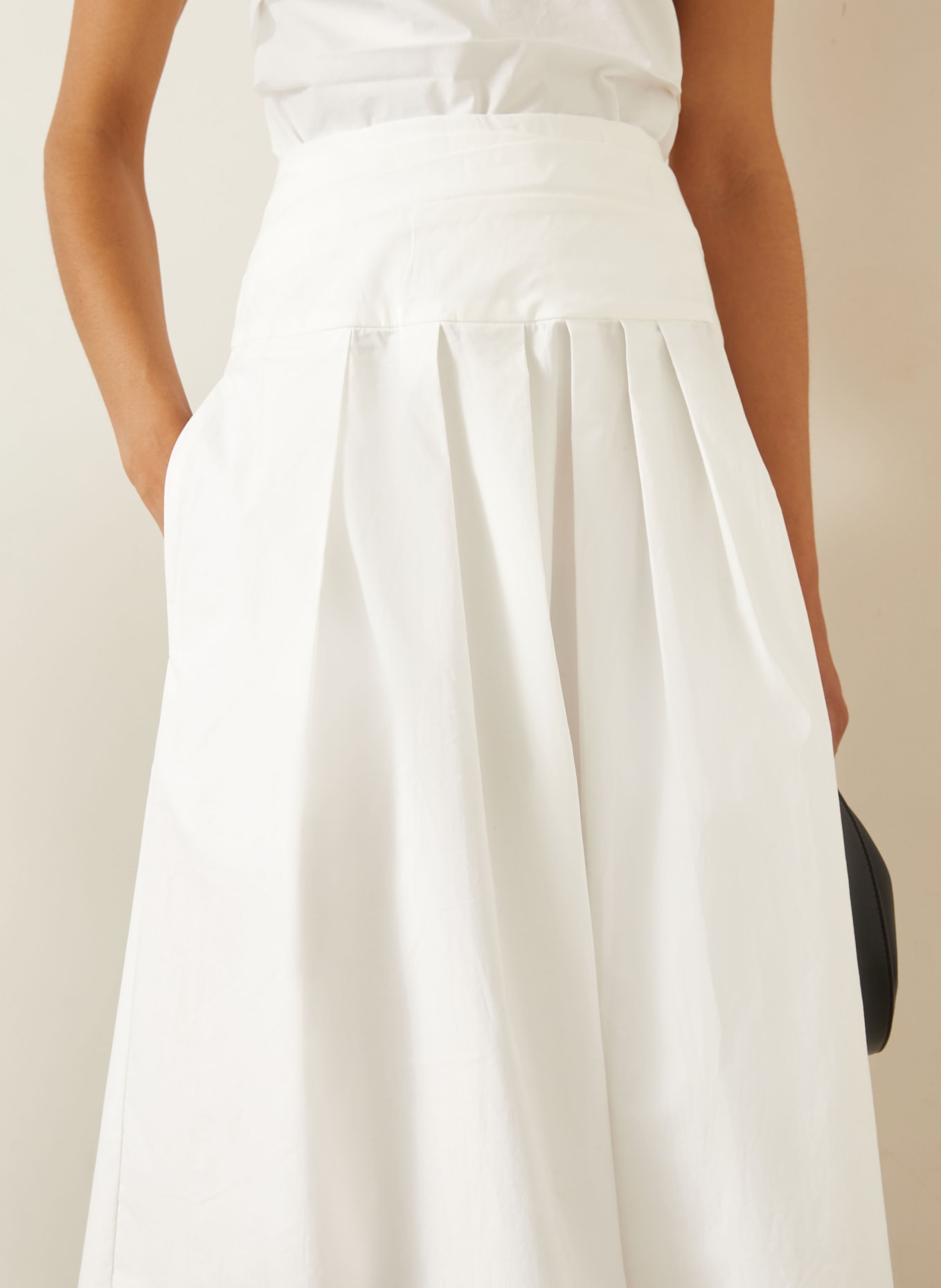 Proenza Schouler Fustă NESSA WHITE LABEL: ALB