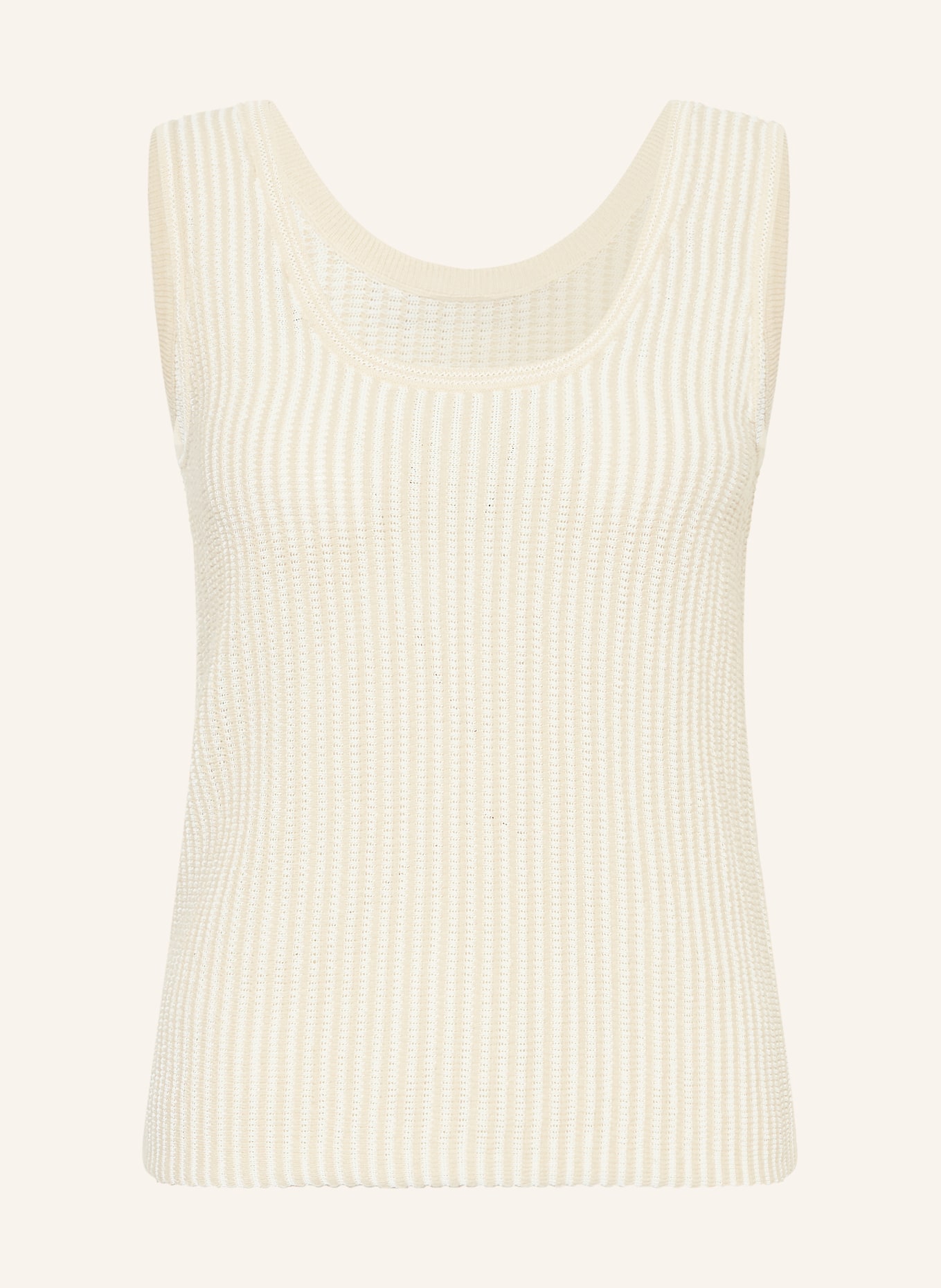 Proenza Schouler Strikket top LENNOX WHITE LABEL: LYSEBRUN / BEIGE