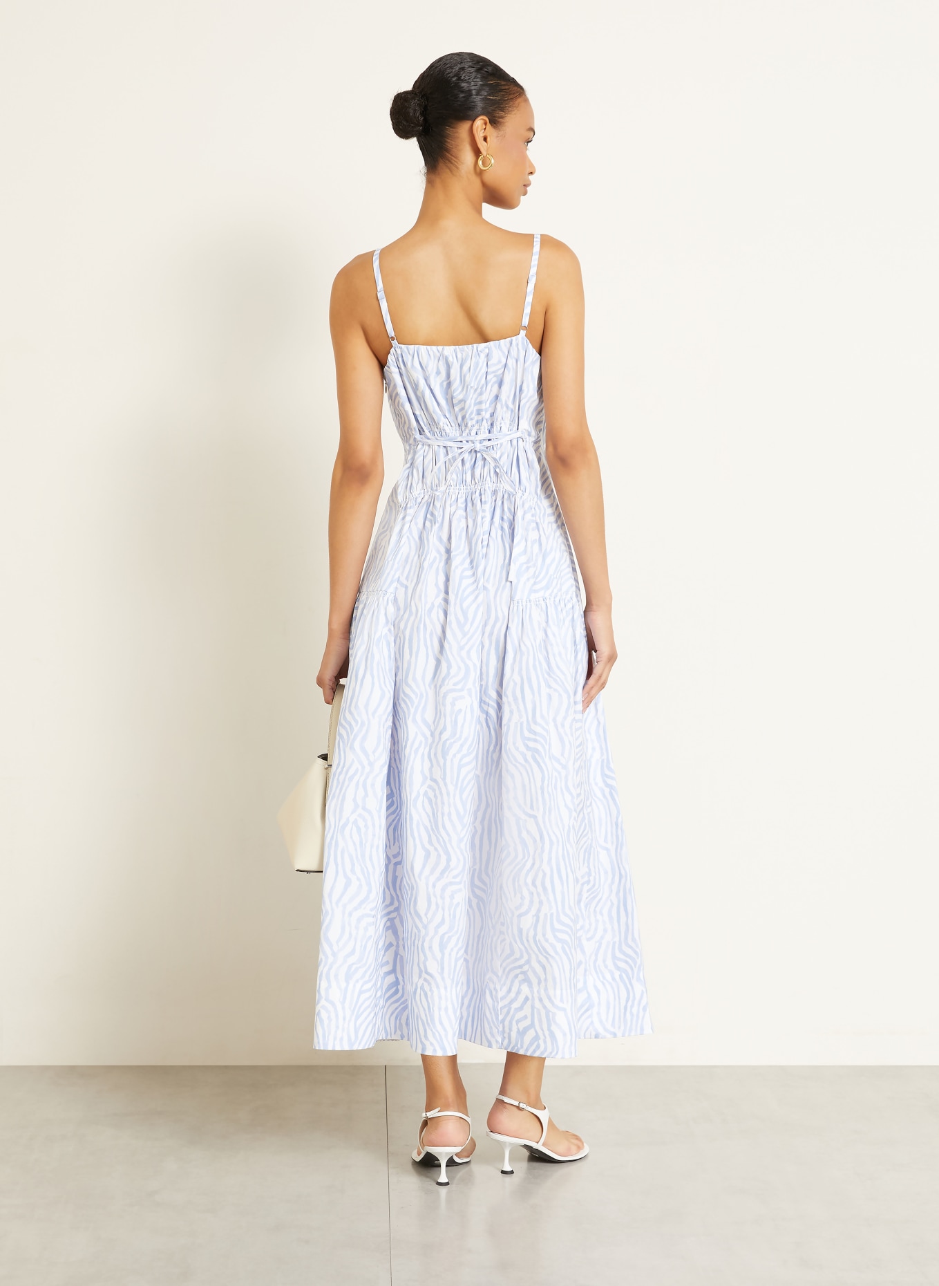 Proenza Schouler Rochie MICHELYN WHITE LABEL: ALB / ALBASTRU DESCHIS