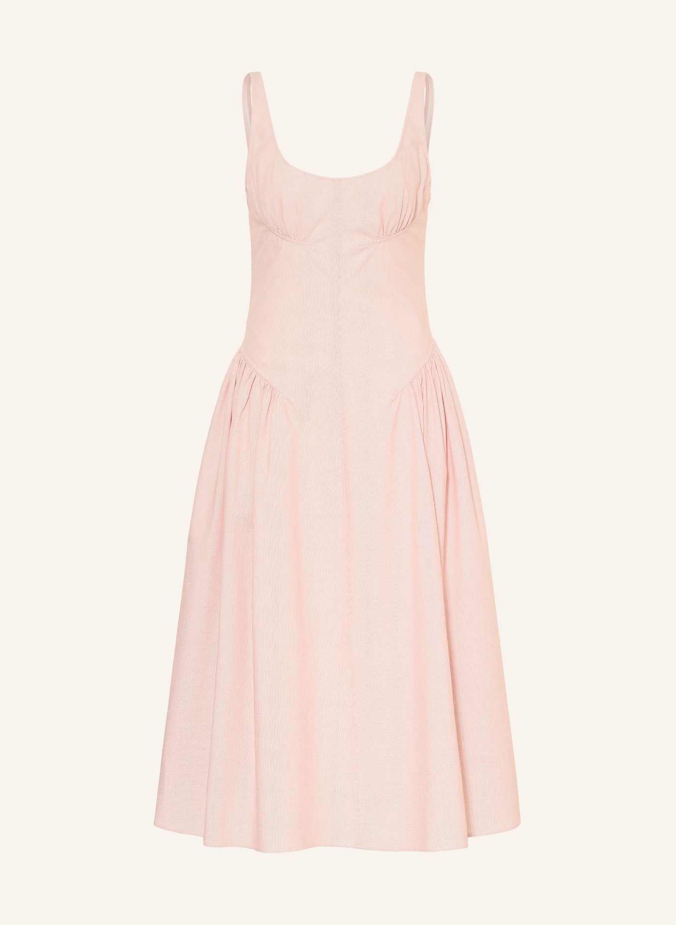 Proenza Schouler Robe SOLIRA WHITE LABEL: ROUGE CLAIR / BLANC