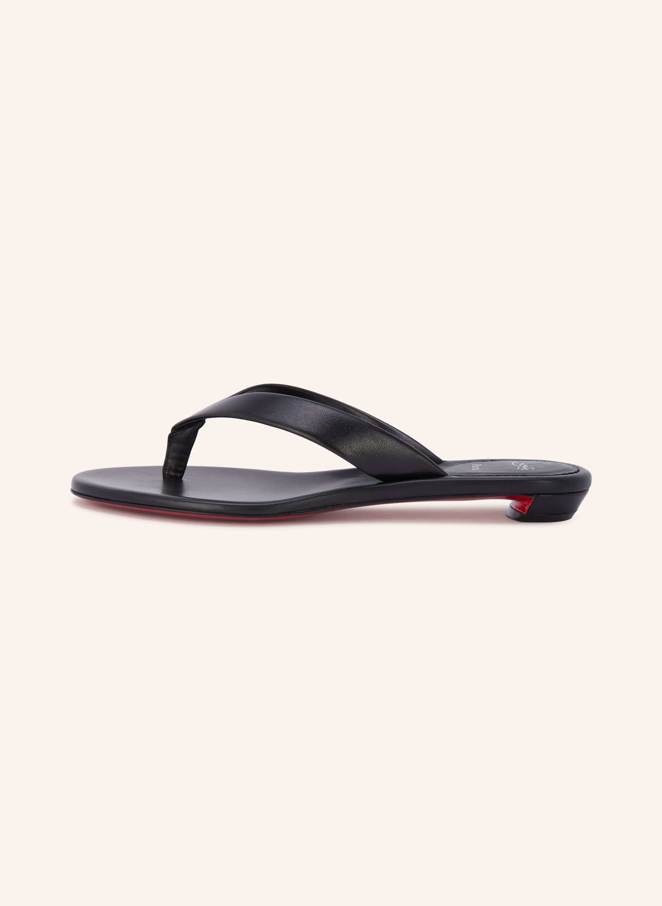 Christian Louboutin MISS Z TONG Toe-Separator Sandals: BLACK