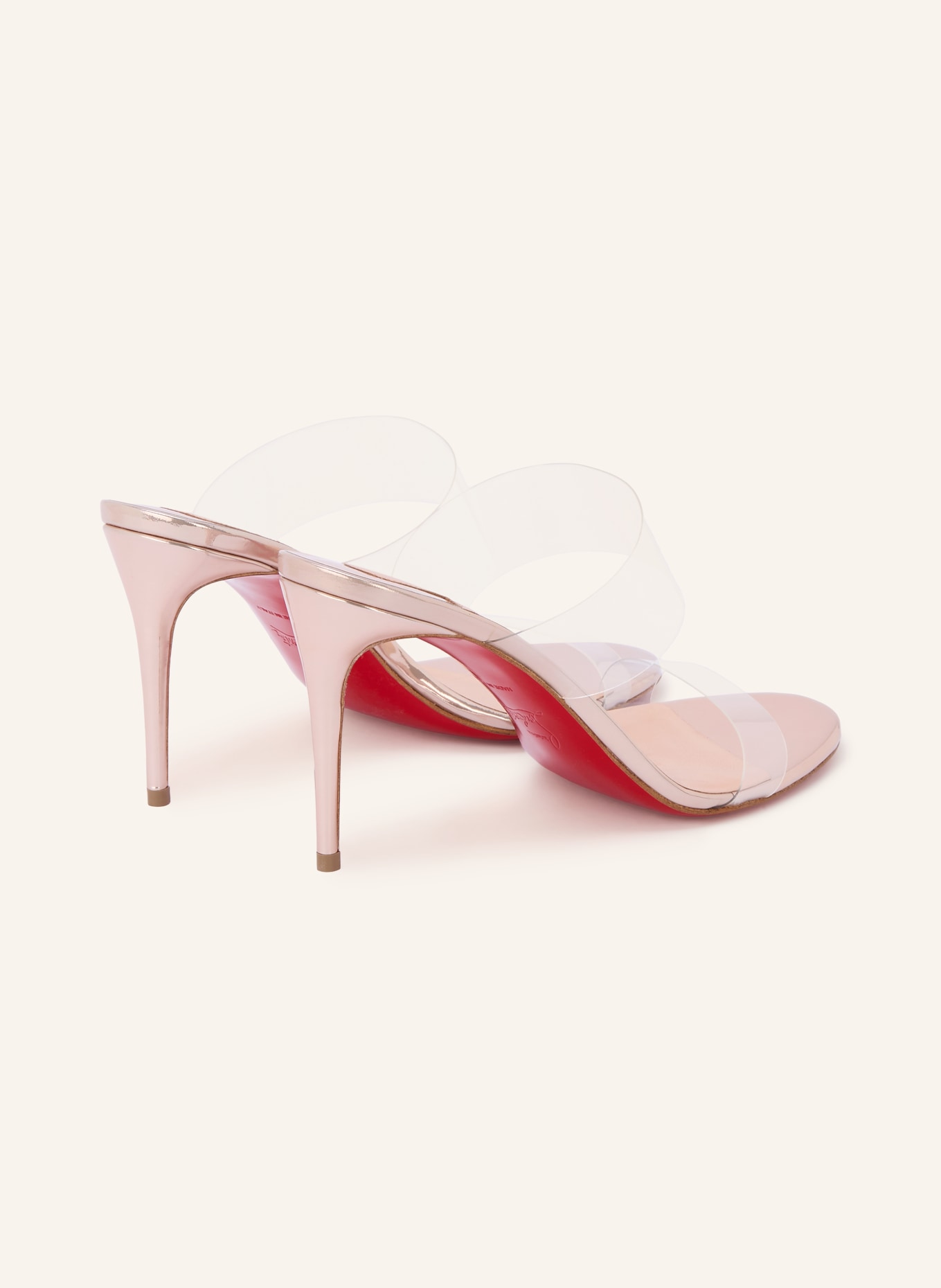 Christian Louboutin Mules JUST NOTHING 85: ROZ DESCHIS