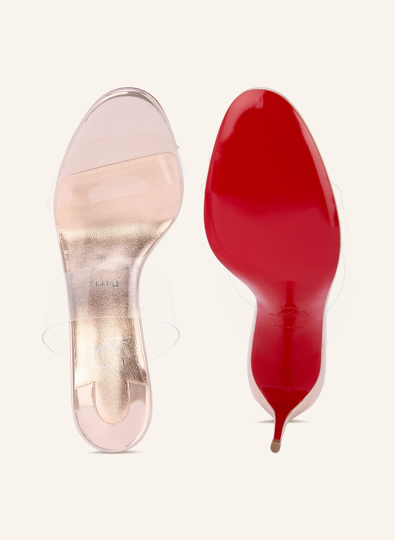 Christian Louboutin Mules JUST NOTHING 85: ROZ DESCHIS