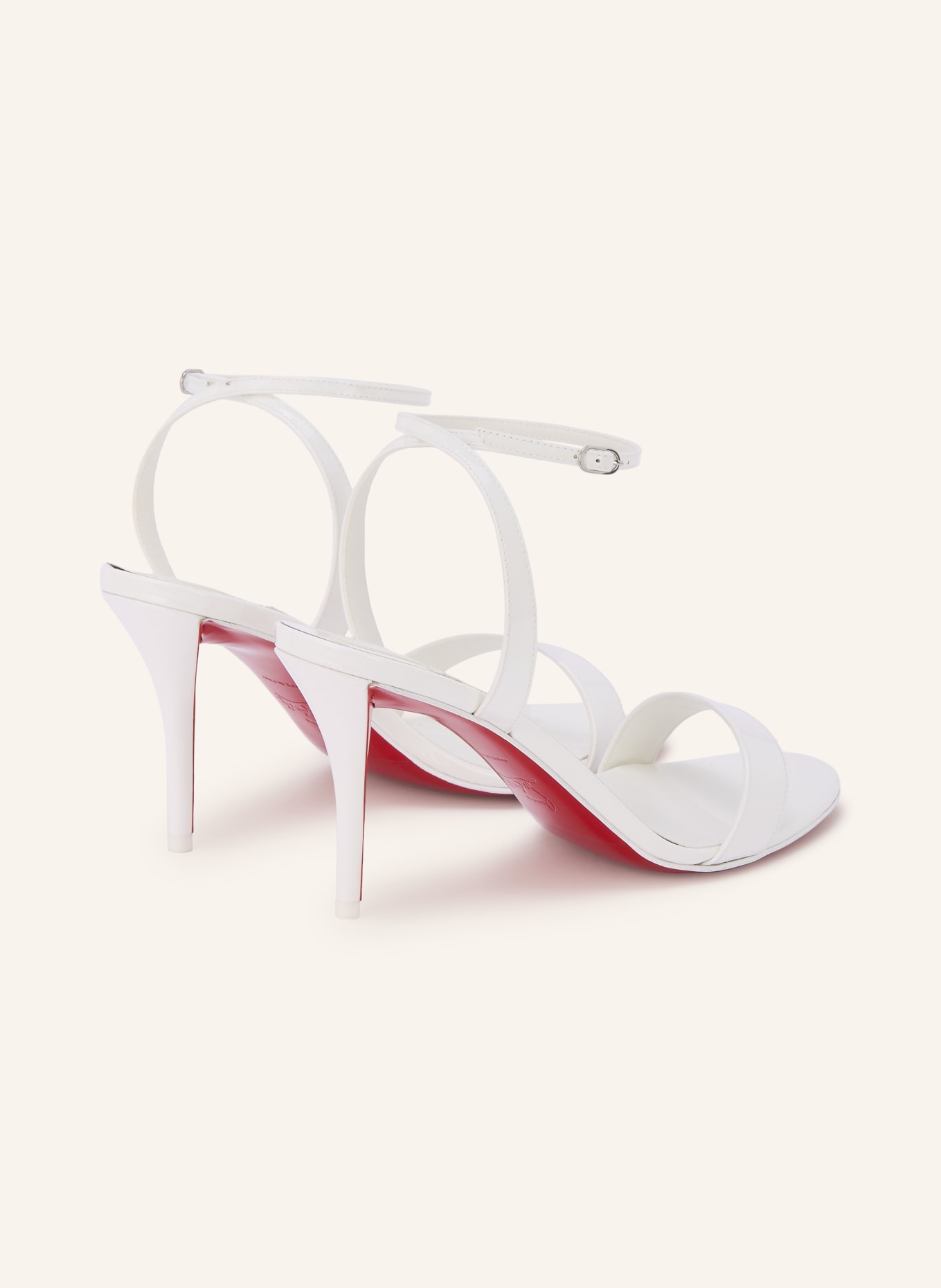 Christian Louboutin MISS Z 80 Sandals: WHITE