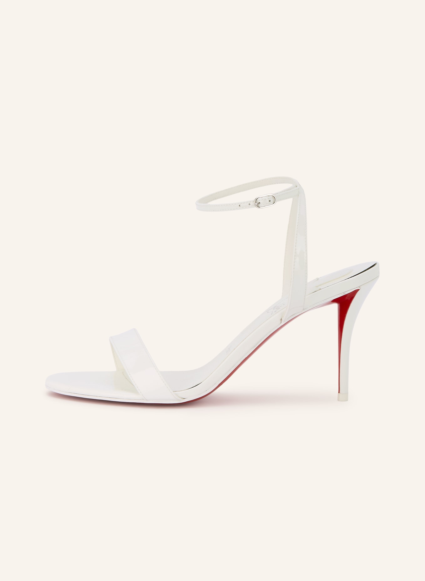 Christian Louboutin MISS Z 80 Sandals: WHITE