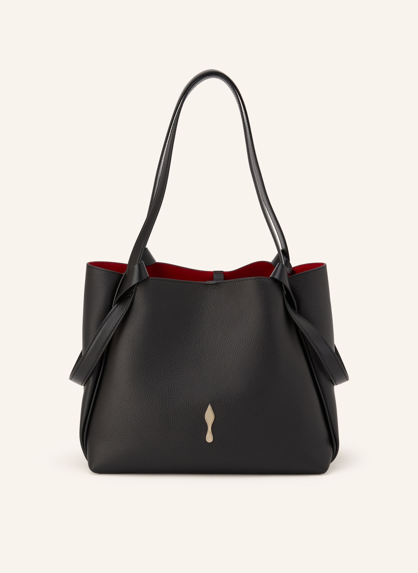 Christian Louboutin Taška BETTINA SMALL s pouzdrem: ČERNÁ / ZLATÁ
