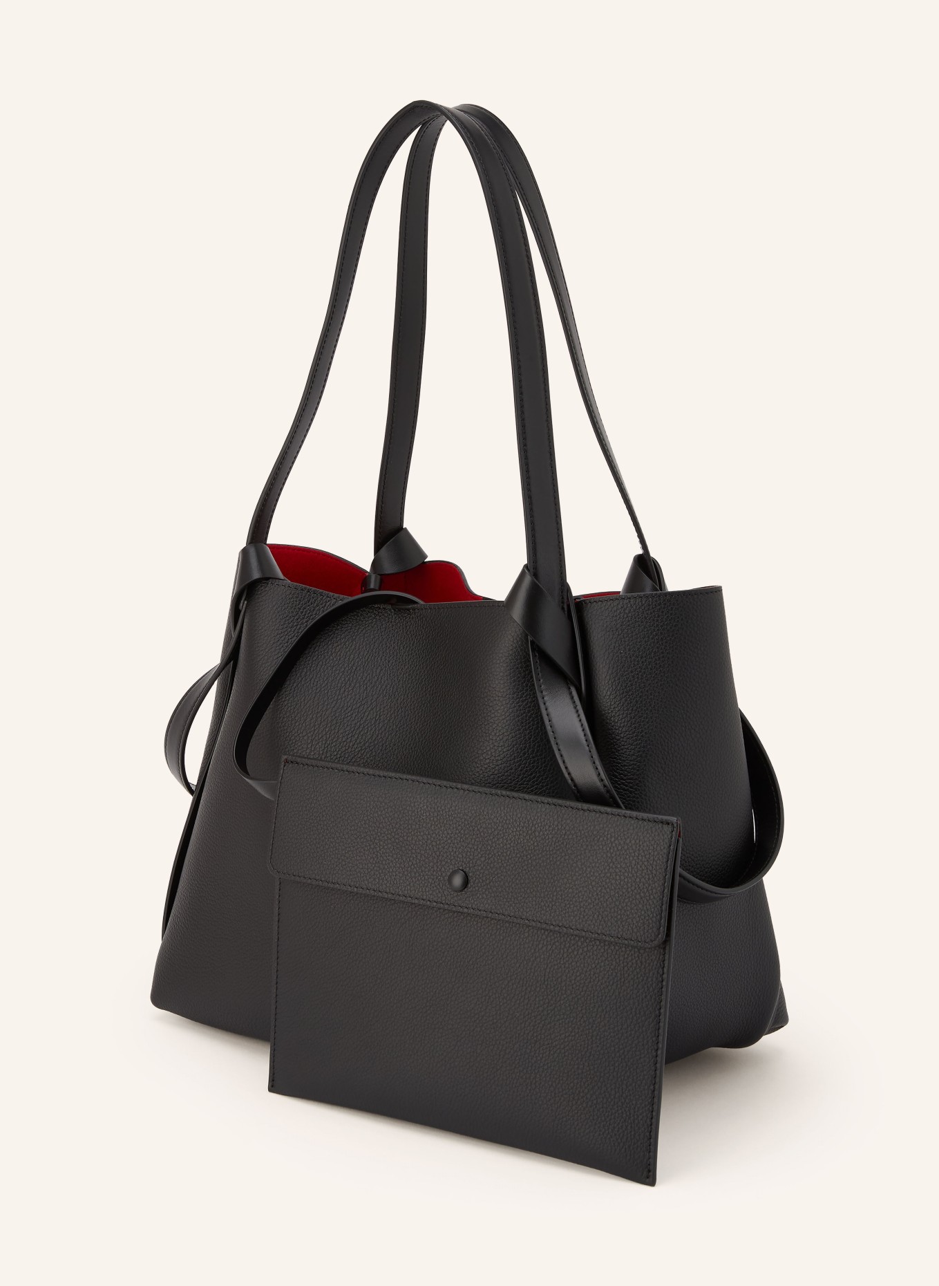 Christian Louboutin Taška BETTINA SMALL s pouzdrem: ČERNÁ / ZLATÁ